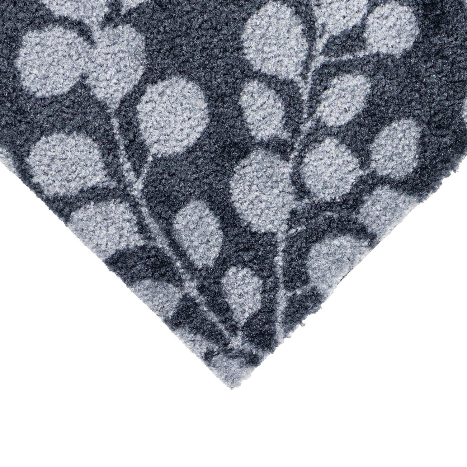 Grey - JVL - Mega Mat Entrance Runner Branches 57x150cm - 2