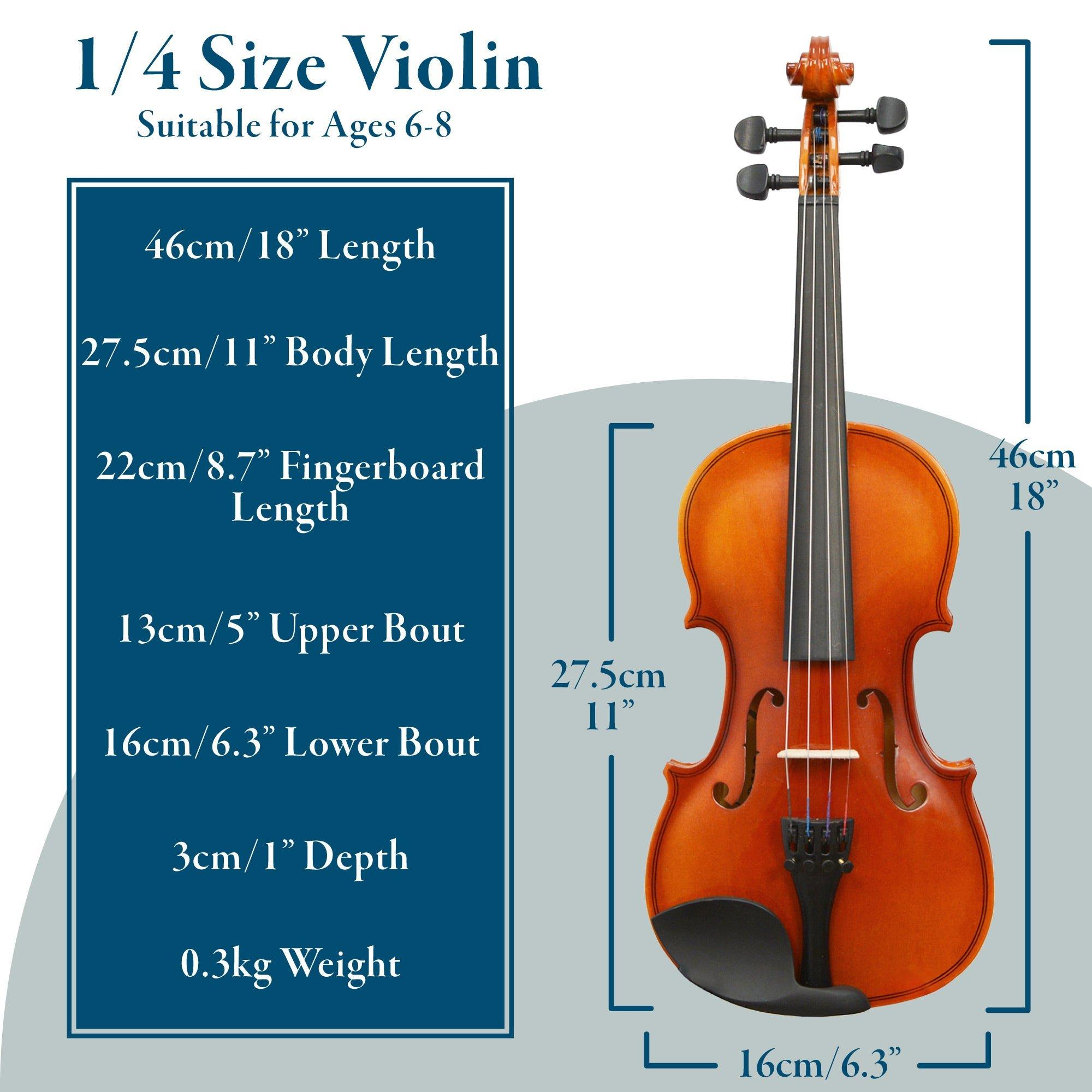Natural - Forenza - Uno Series quarter Size Violin Outfit - 2