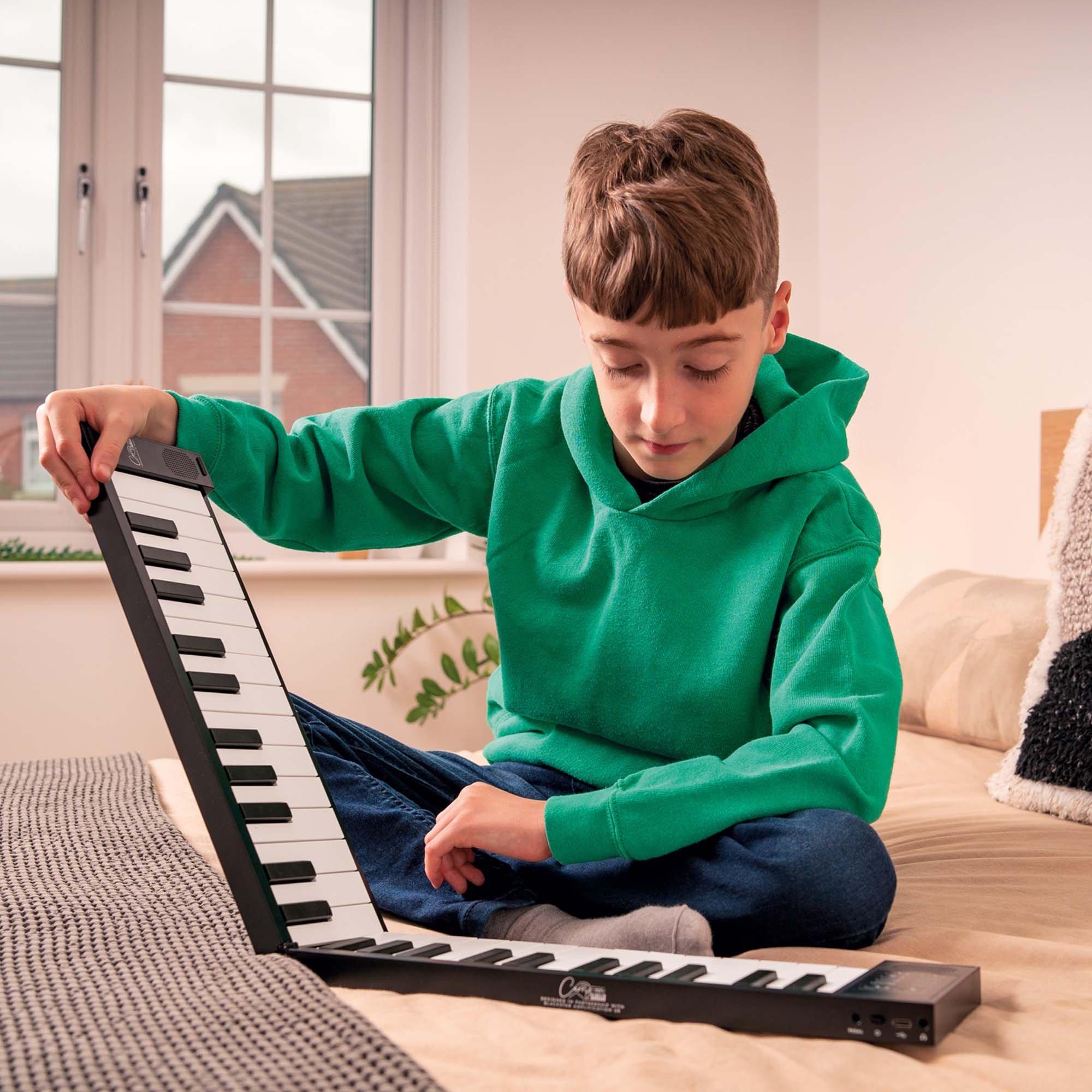 Black - Carry-On - 49 Key Touch Sensitive Folding Piano - 3