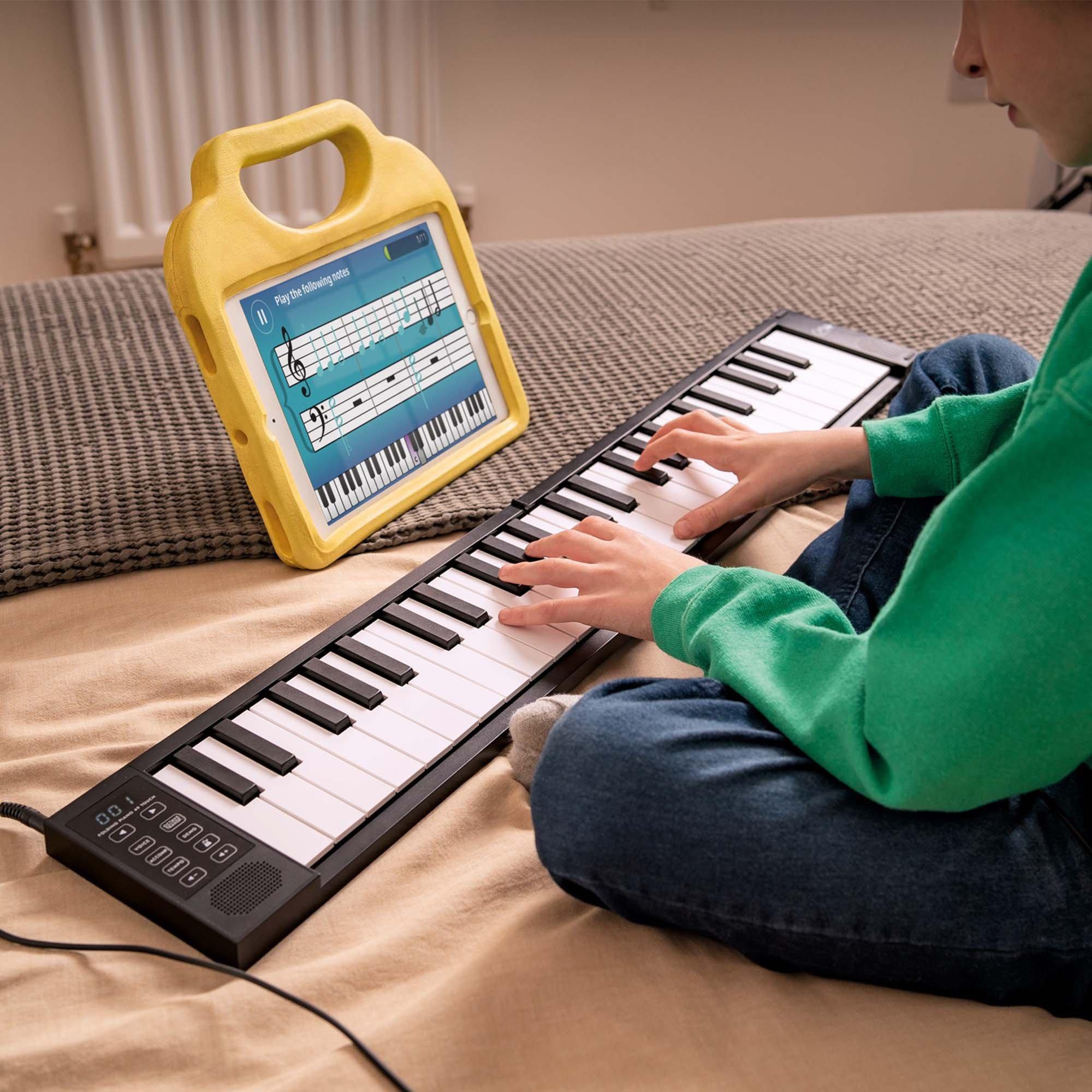 Black - Carry-On - 49 Key Touch Sensitive Folding Piano - 4