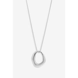 Simply Silver Sterling Silver 925 Polished Molten Open Pendant