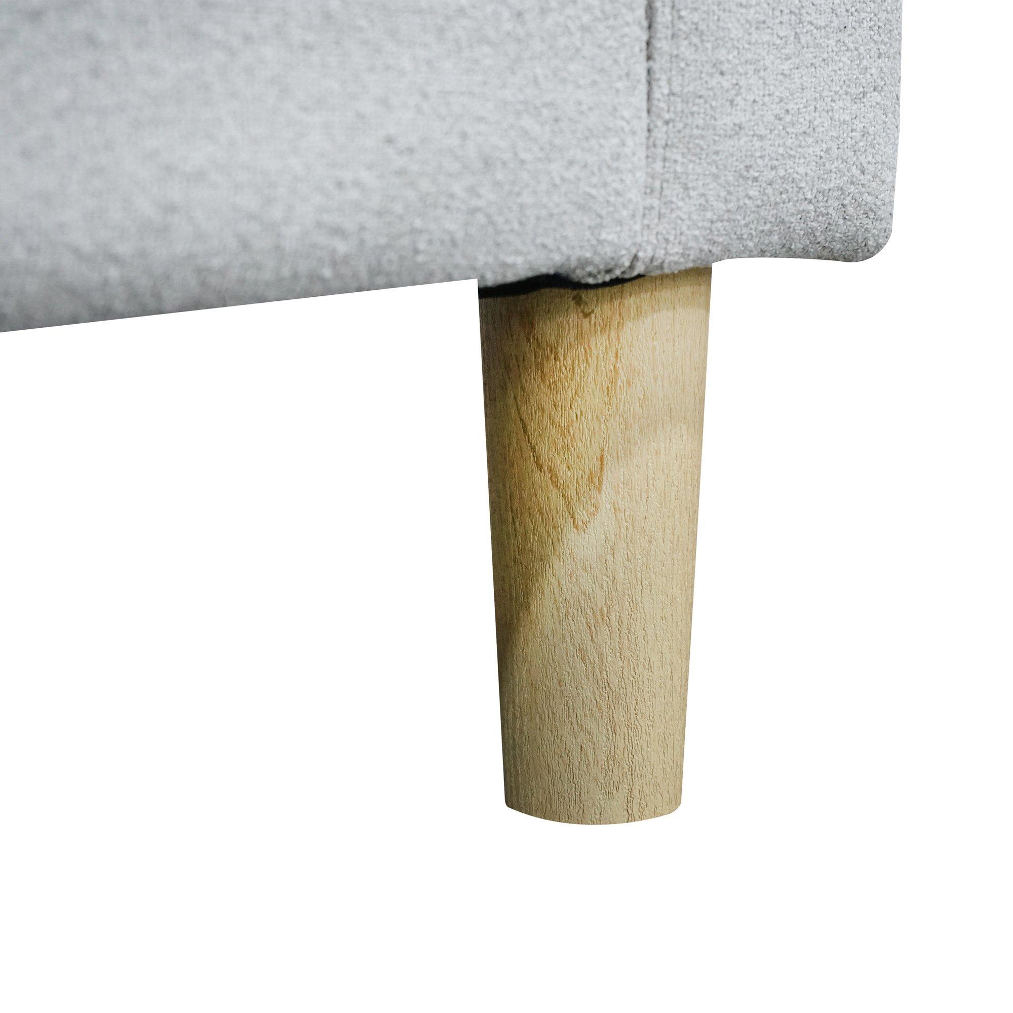 Grey - Aspire - Pad Compact Sofa with Reversible Chaise - 5