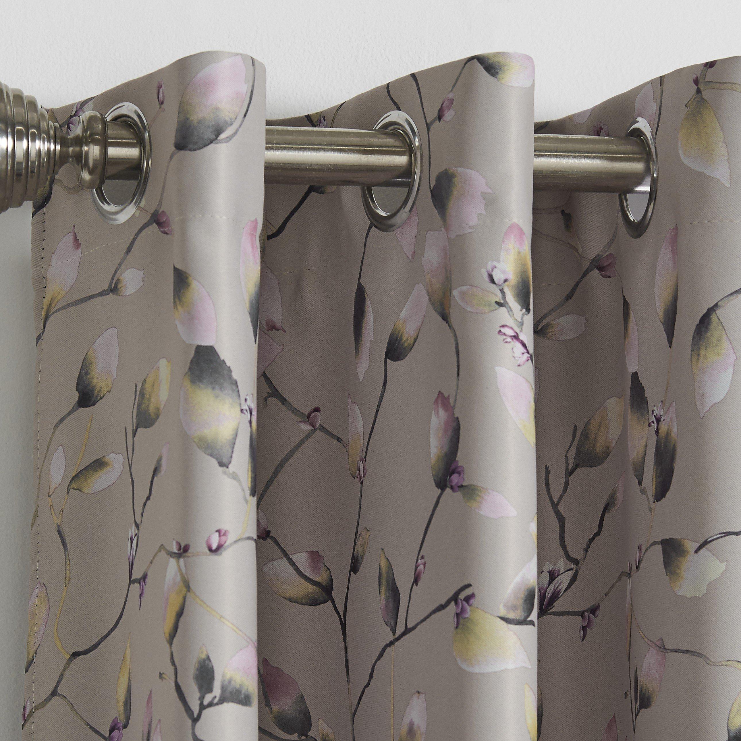 Multi - Alan Symonds - Blossom Bud Blackout Ring Top Curtains - 2