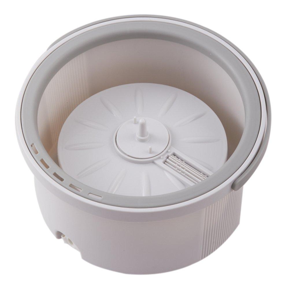 Grey & White - LIFE IDEAS - Hands-free Rotating Cleaning Mop Bucket Set - 5