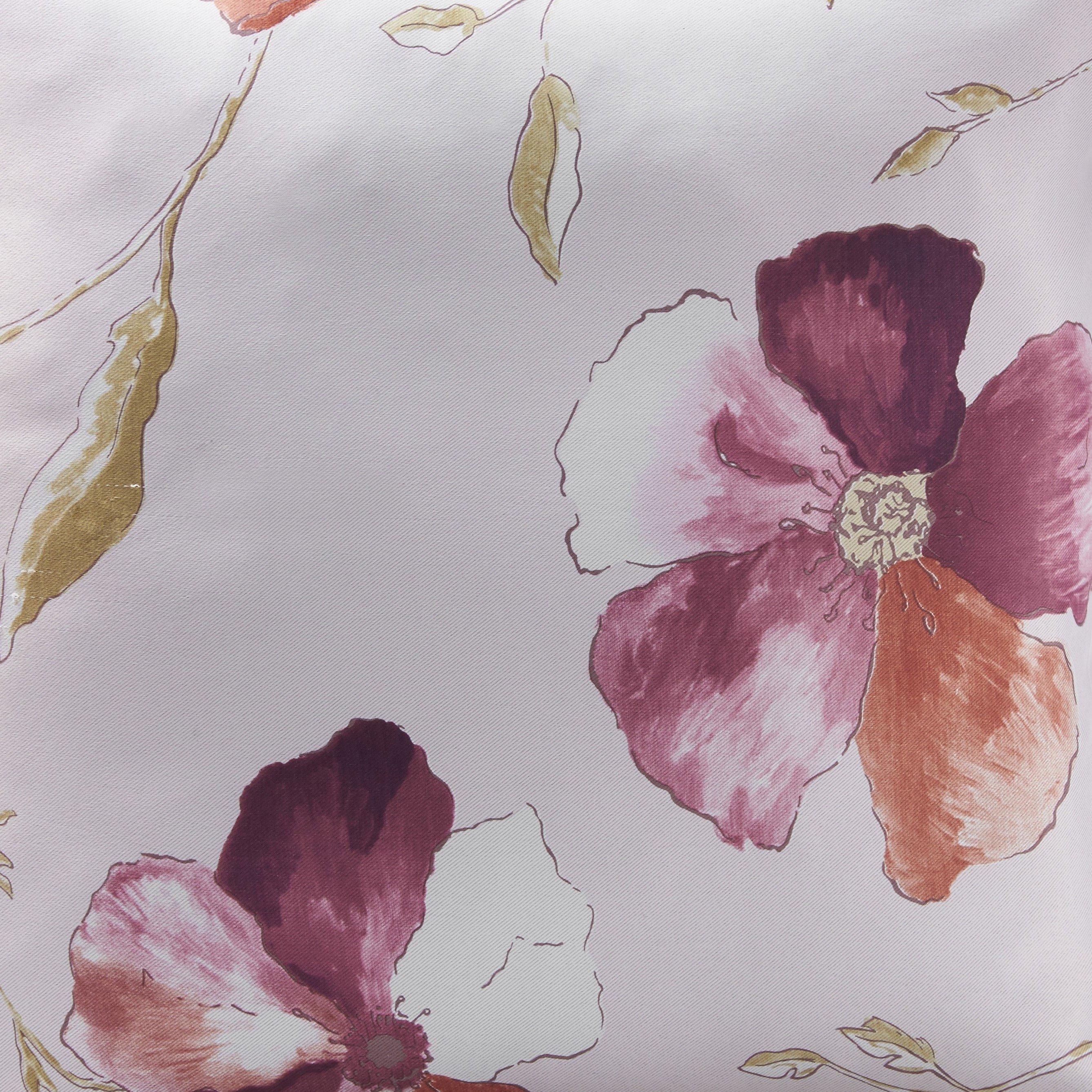 Multi - Alan Symonds - Ascot Floral Blackout Ring Top Curtains - 4