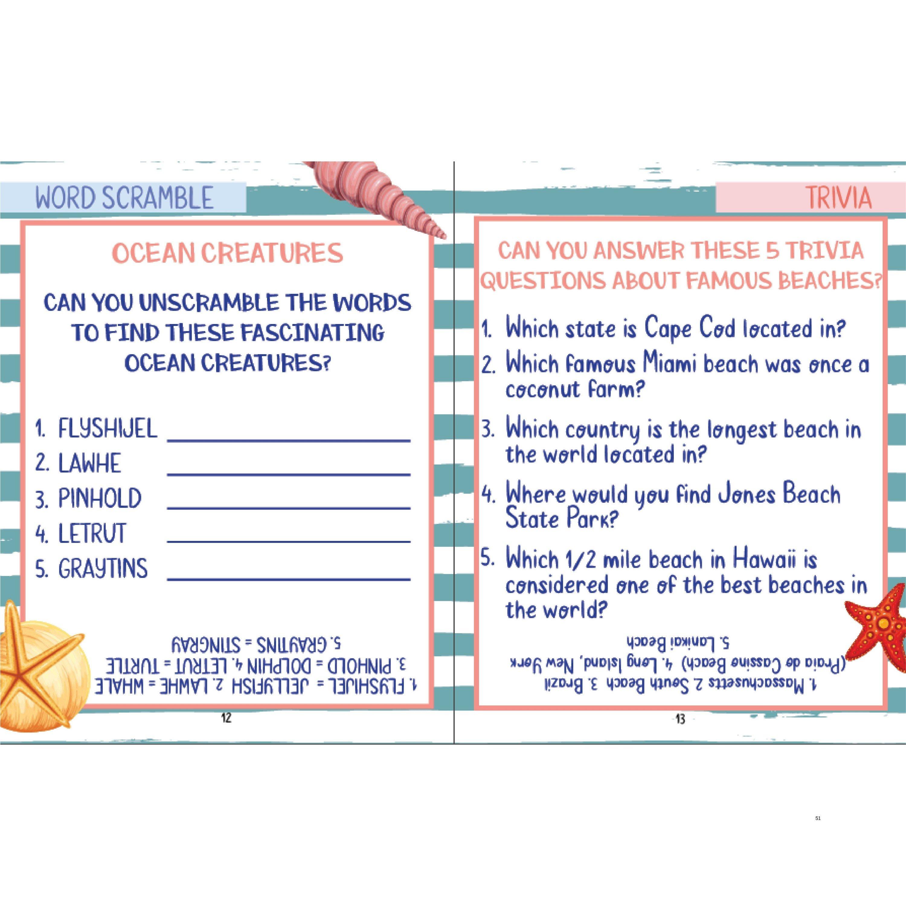 Multi - Boxer Gifts - Sun Sand Solved - The Beachside Puzzle Book - 4