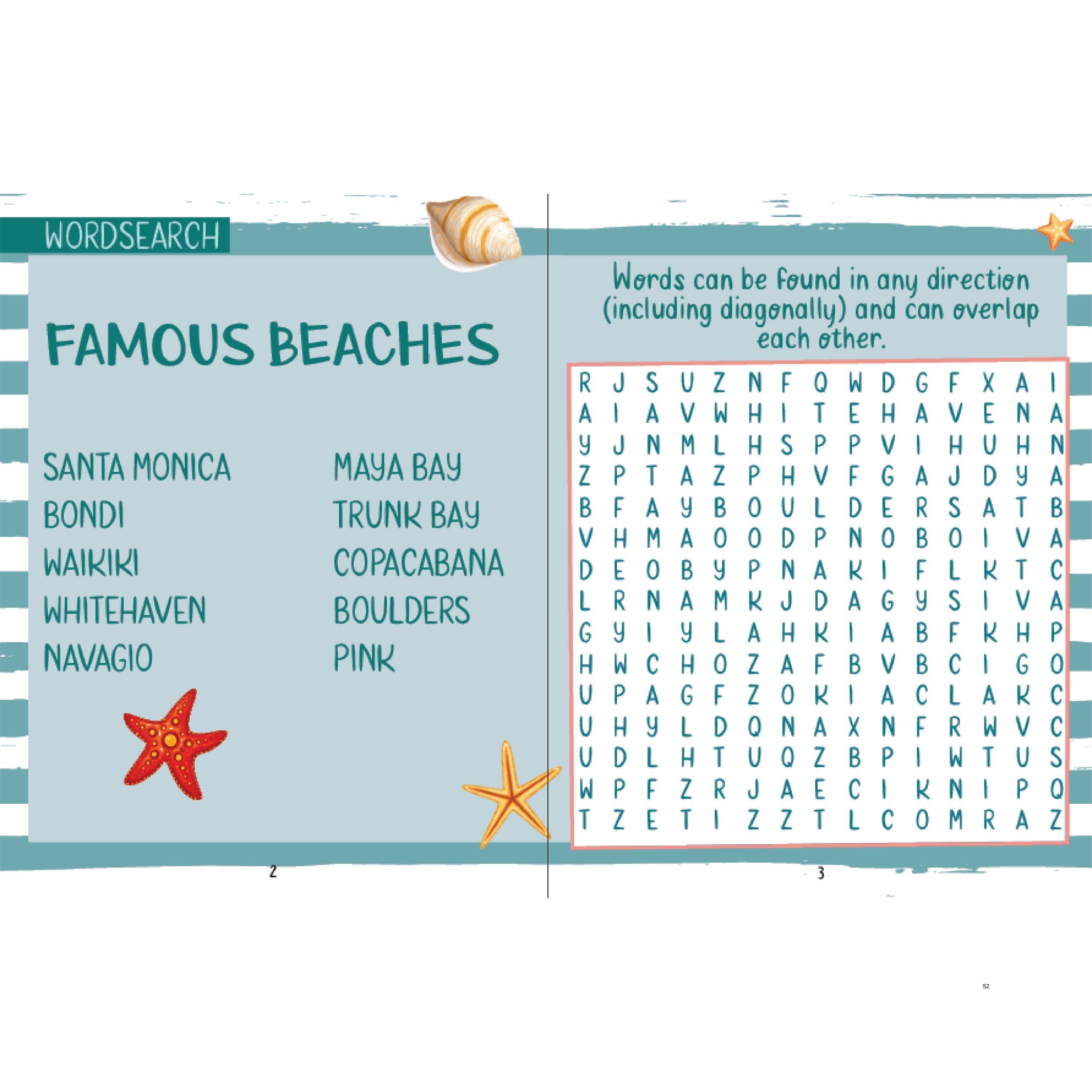 Multi - Boxer Gifts - Sun Sand Solved - The Beachside Puzzle Book - 5