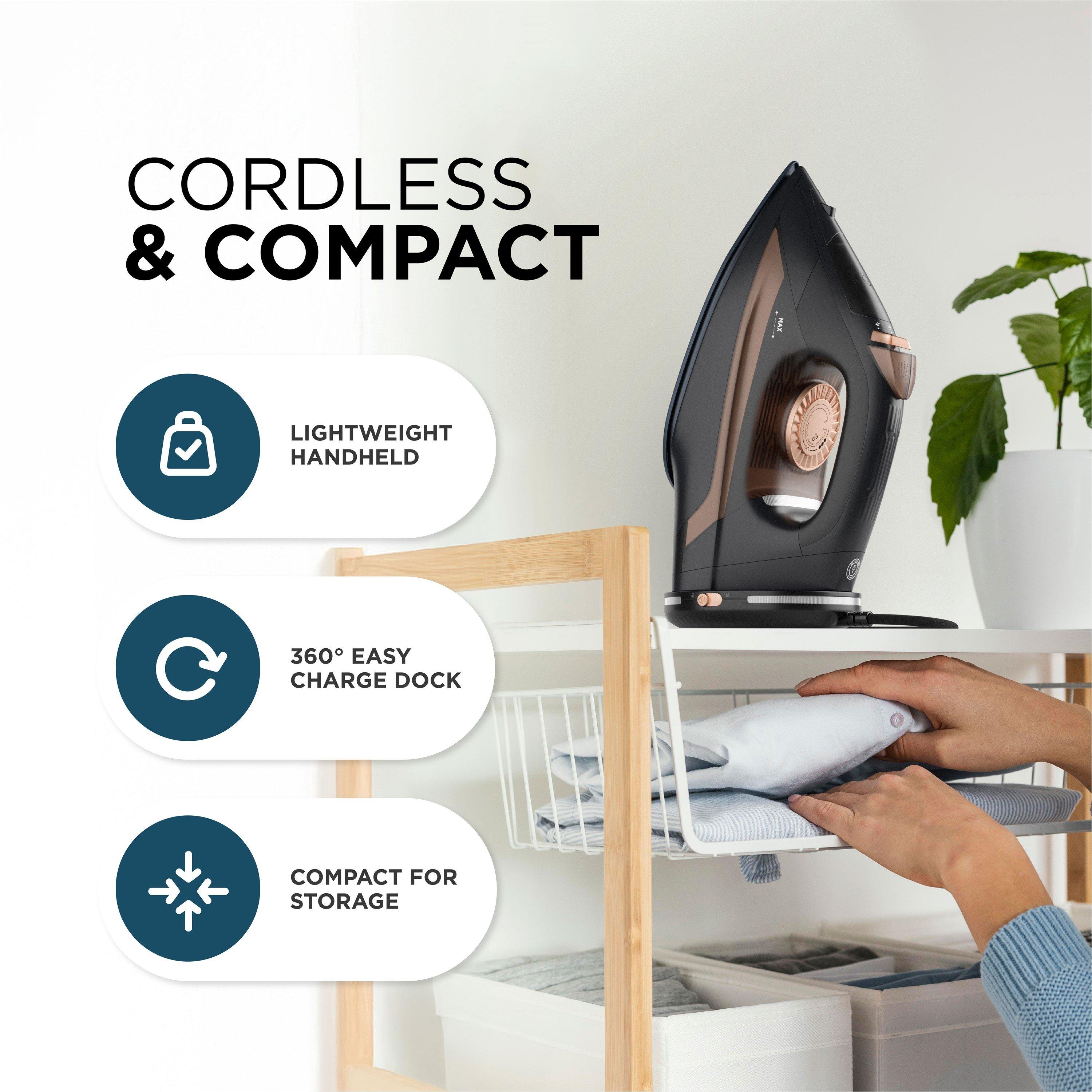 Black - DMD Collective - Cordless Steam Iron – 2800W Power - 7