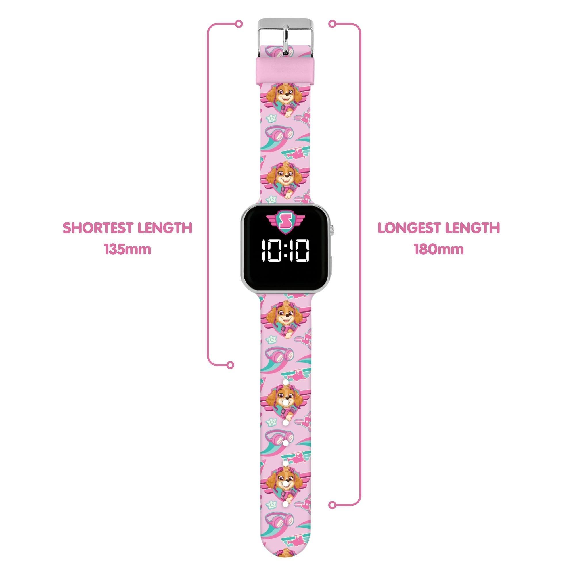 Pink - Paw Patrol - Paw Patrol Skye LED Silicone Watch - 4