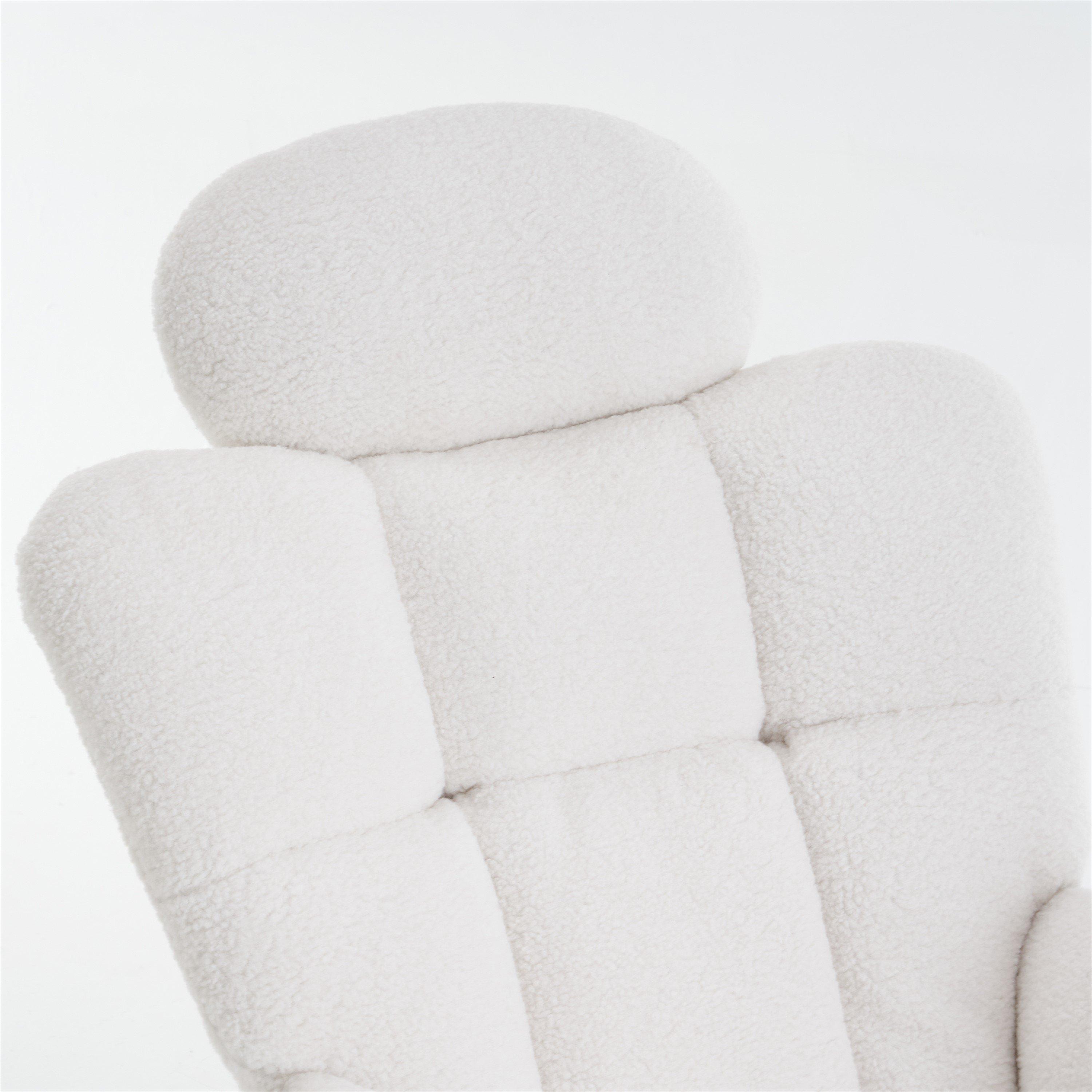 White - Urban Meuble - Modern White Accent Chair Cozy Design - 9