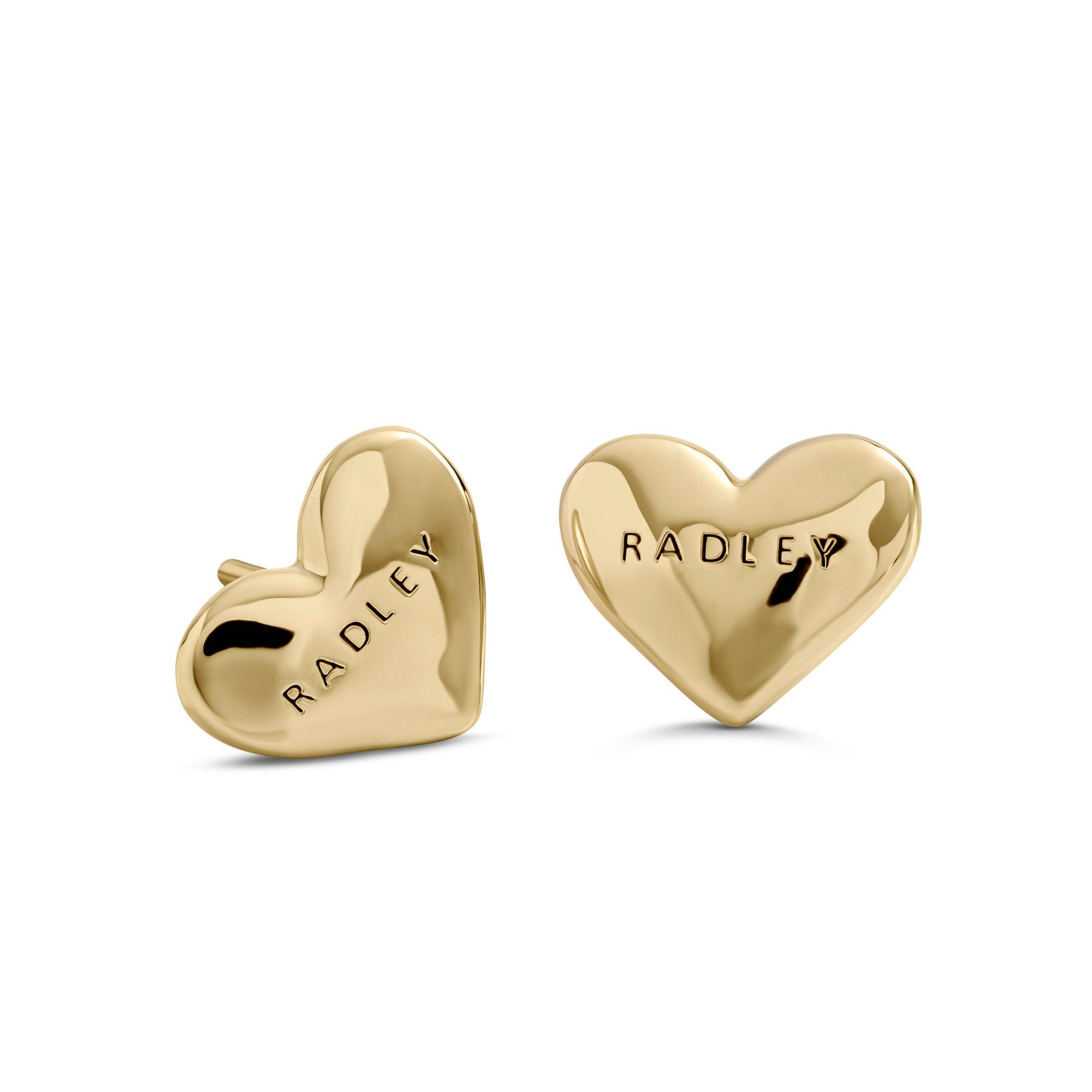 Radley Radley Gold Plated Hammer Effect Hoops