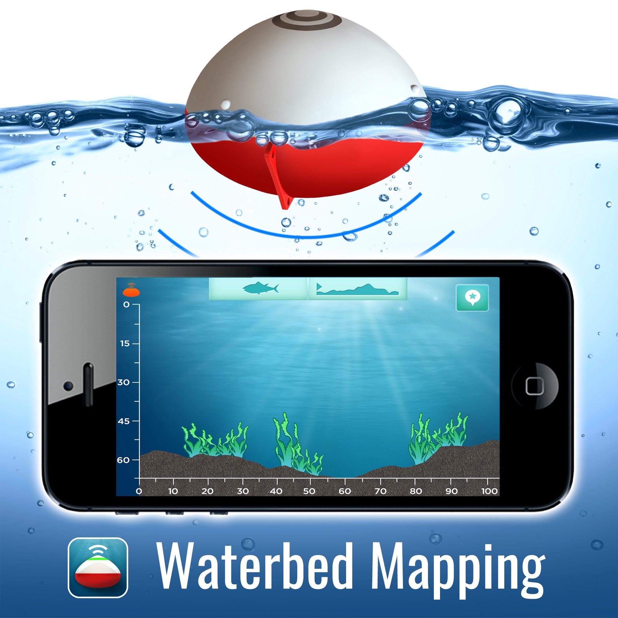 White / Red - iBobber - Smart Fish Finder - 4
