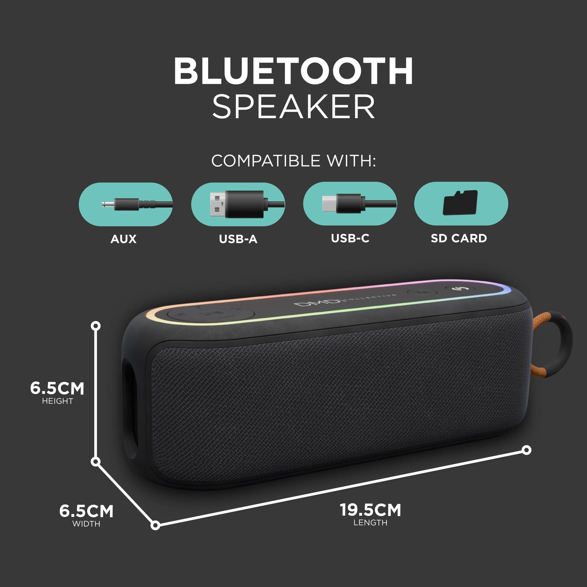Black - DMD Collective - Bluetooth Speaker - Portable Wireless - 2