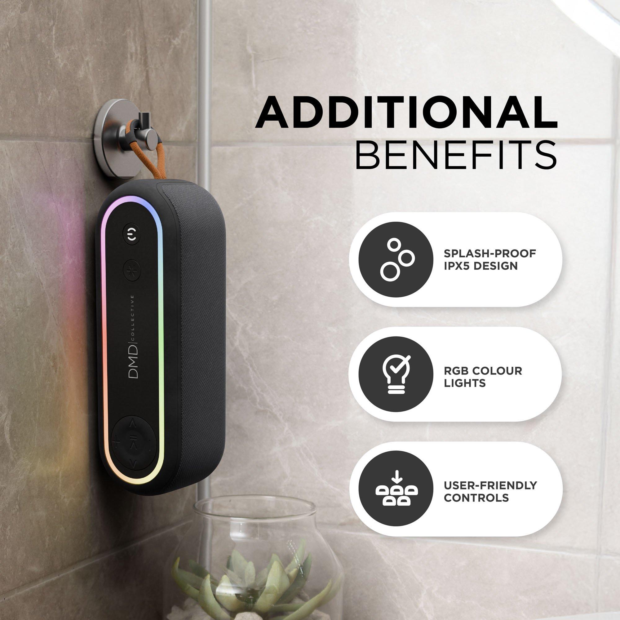 Black - DMD Collective - Bluetooth Speaker - Portable Wireless - 7