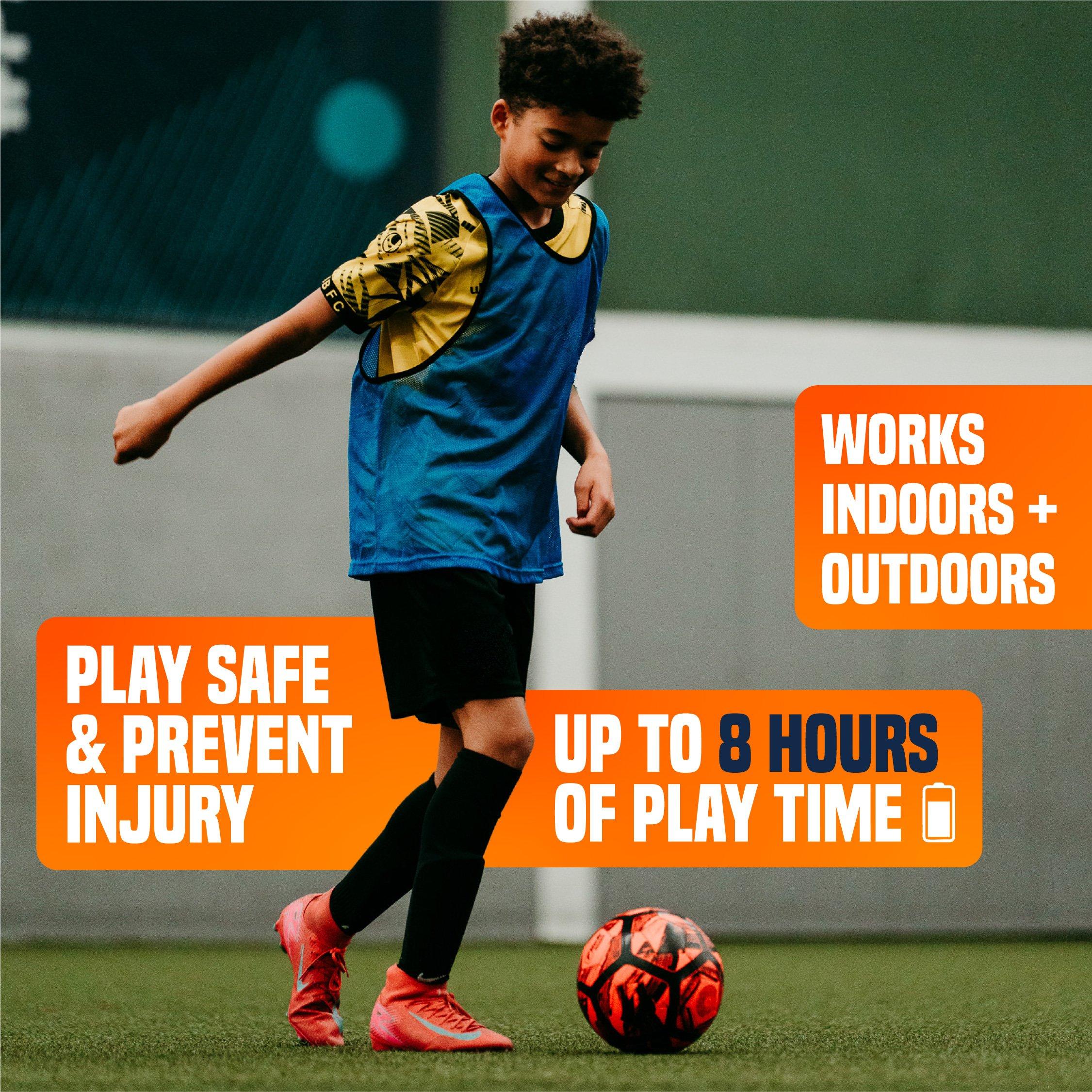 Black - Football Flick - Flick Smart Football Tracker with Shin Guards - 9