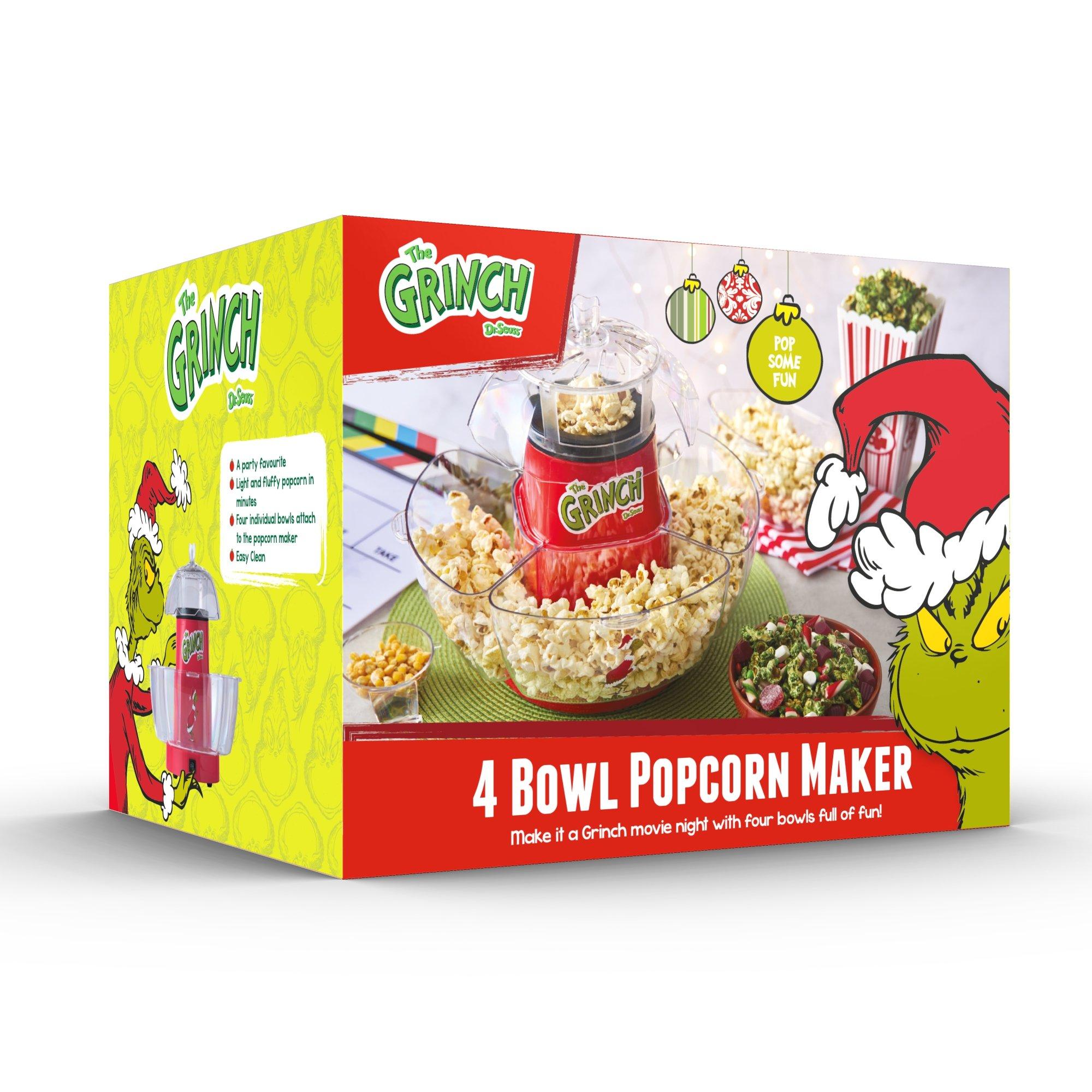 The Grinch  4 Bowl Popcorn Maker - Red