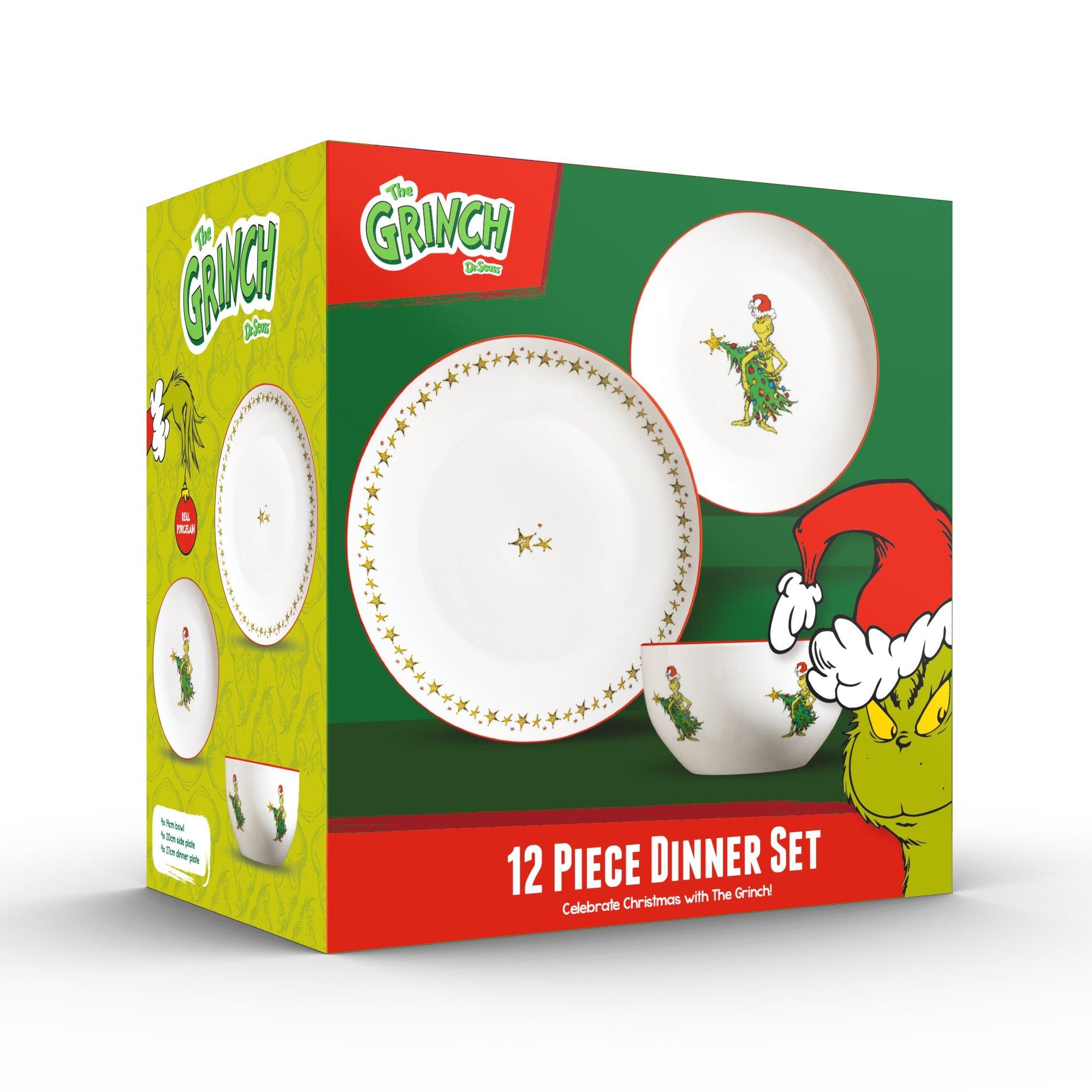 The Grinch  12Pcs Set Grinch Stealing Xmas Trees - White - 12 pc