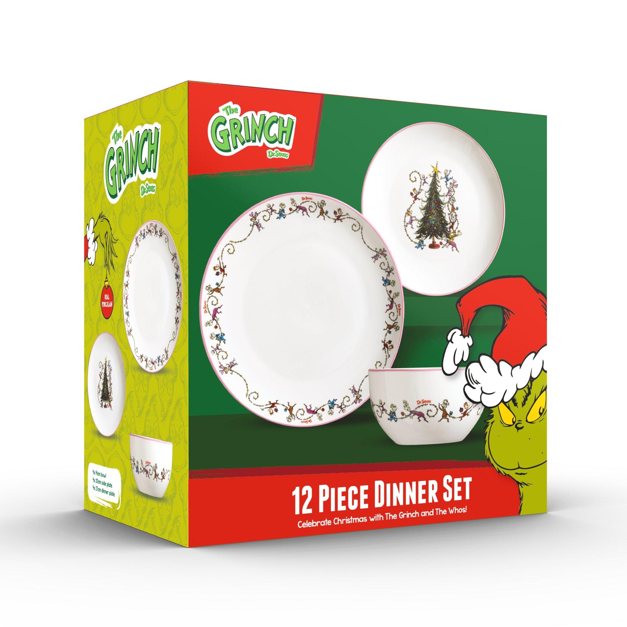 White - The Grinch - 12 PIECE DINNER SET CINDY AND THE WHO'S - 1