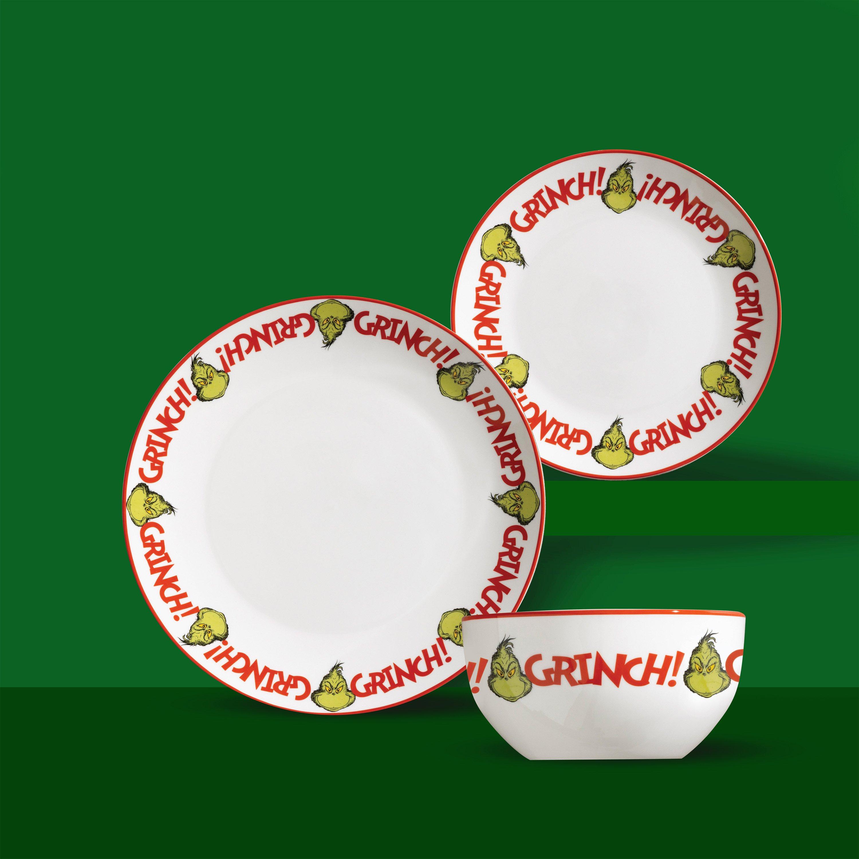 White - The Grinch - 12Pcs Grinch Grinch Grinch Dinner Set - 2