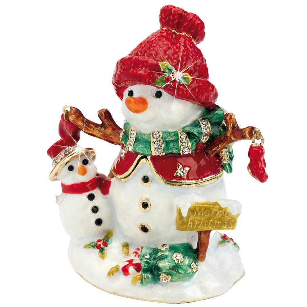 White - Craycombe Christmas - 6030 - Snowman & Baby Trinket Box