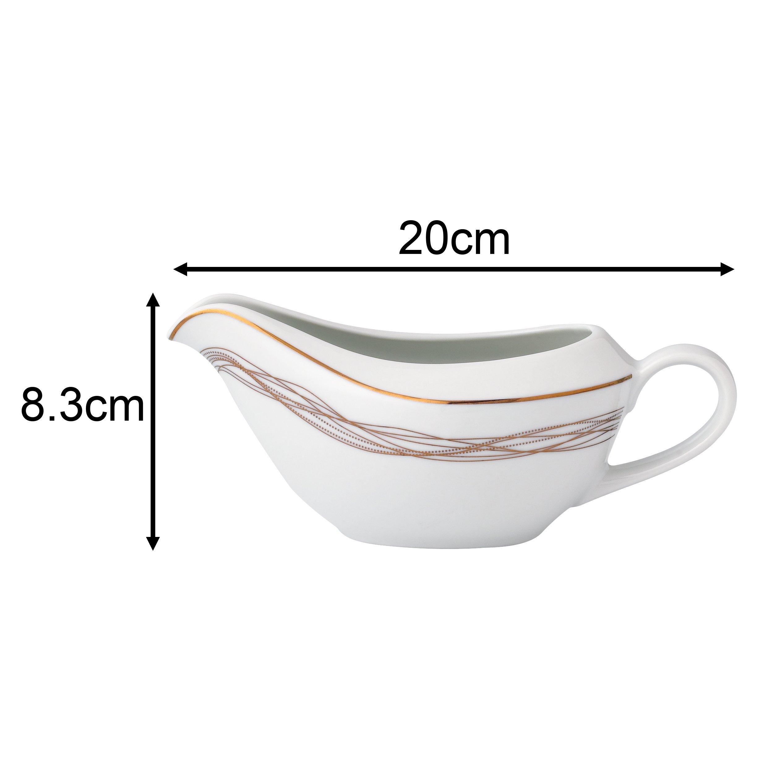 Gold - Waterside - 35PC Gold Swirl Dinner Set - 8