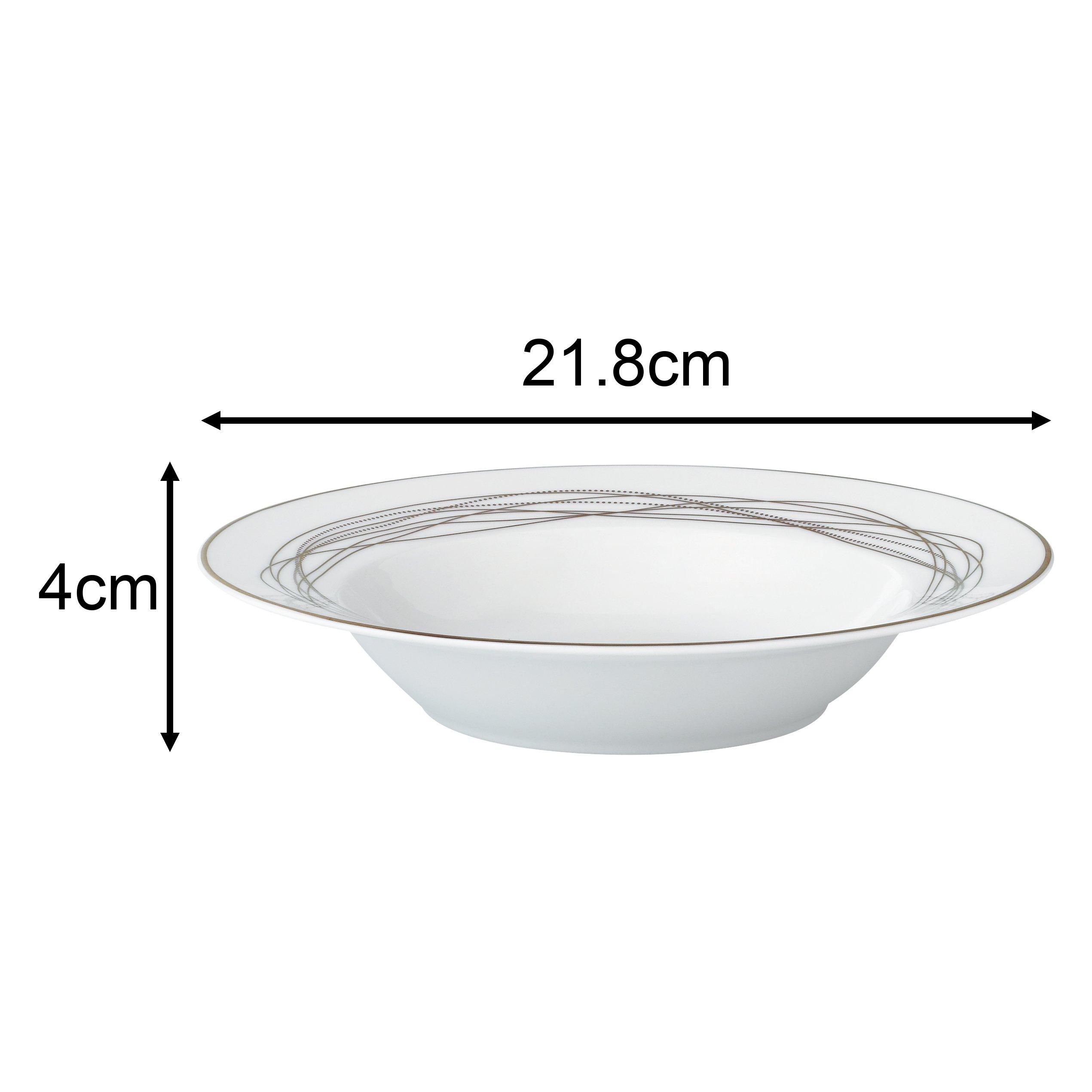 Gold - Waterside - 35PC Gold Swirl Dinner Set - 10