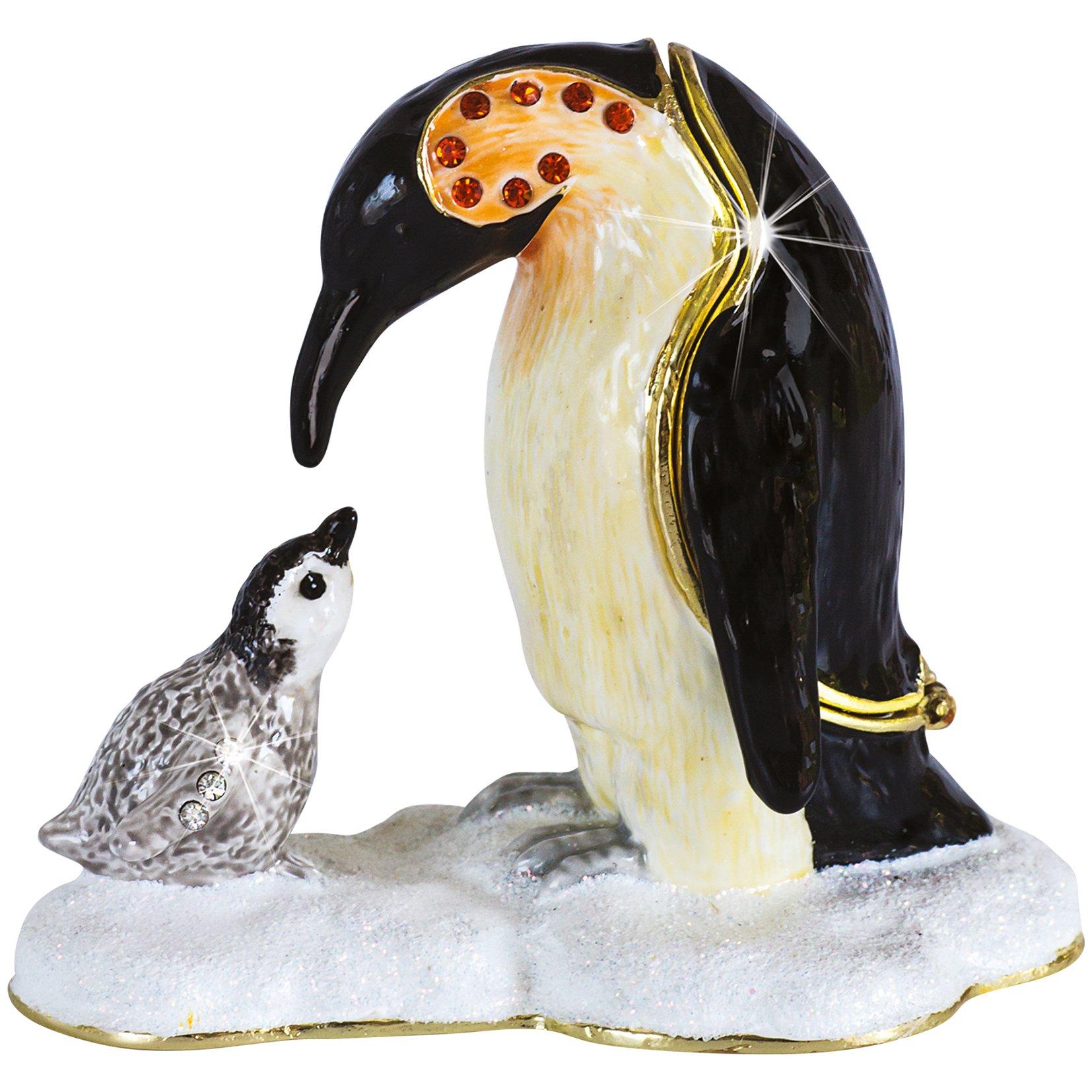As Pictured - Craycombe Christmas - 6071 - Christmas Penguin Trinket Box