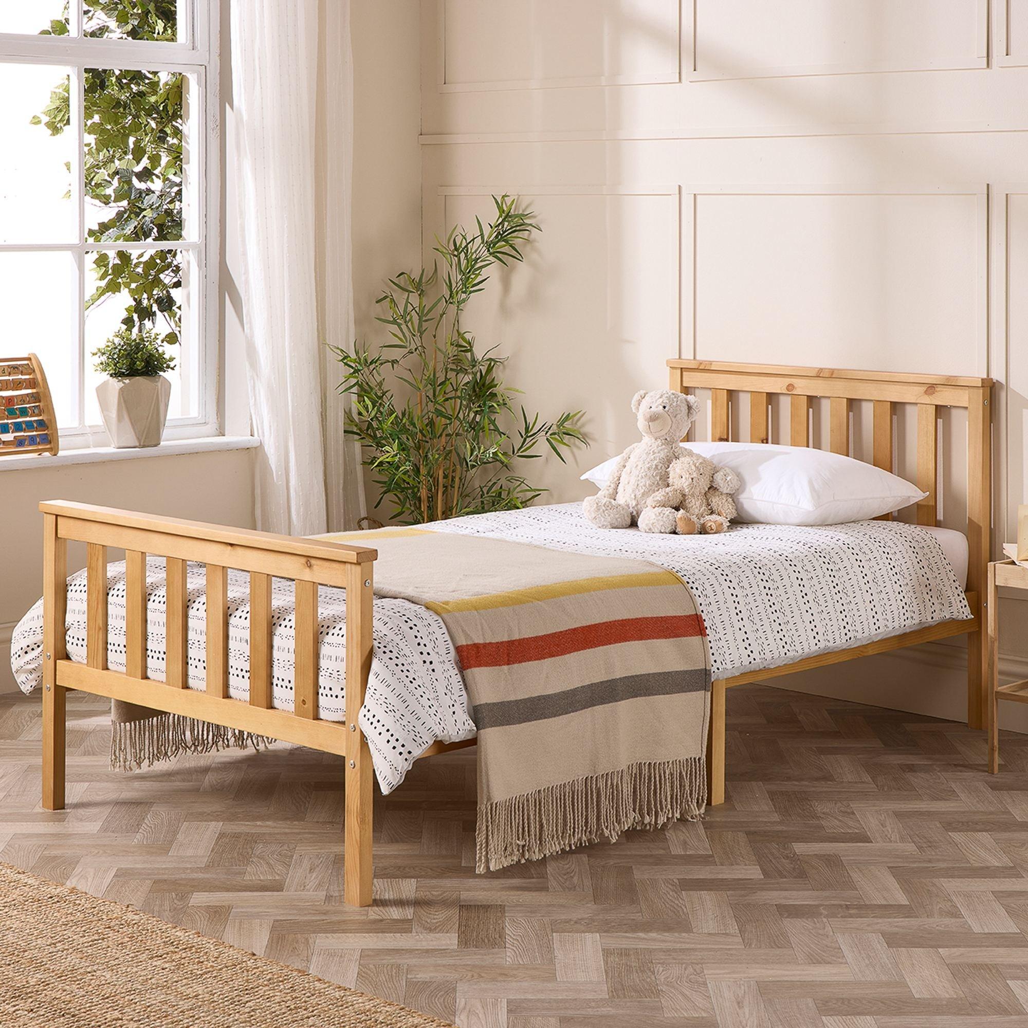 Natural - Aspire - Atlantic Bed Frame in Natural - 1