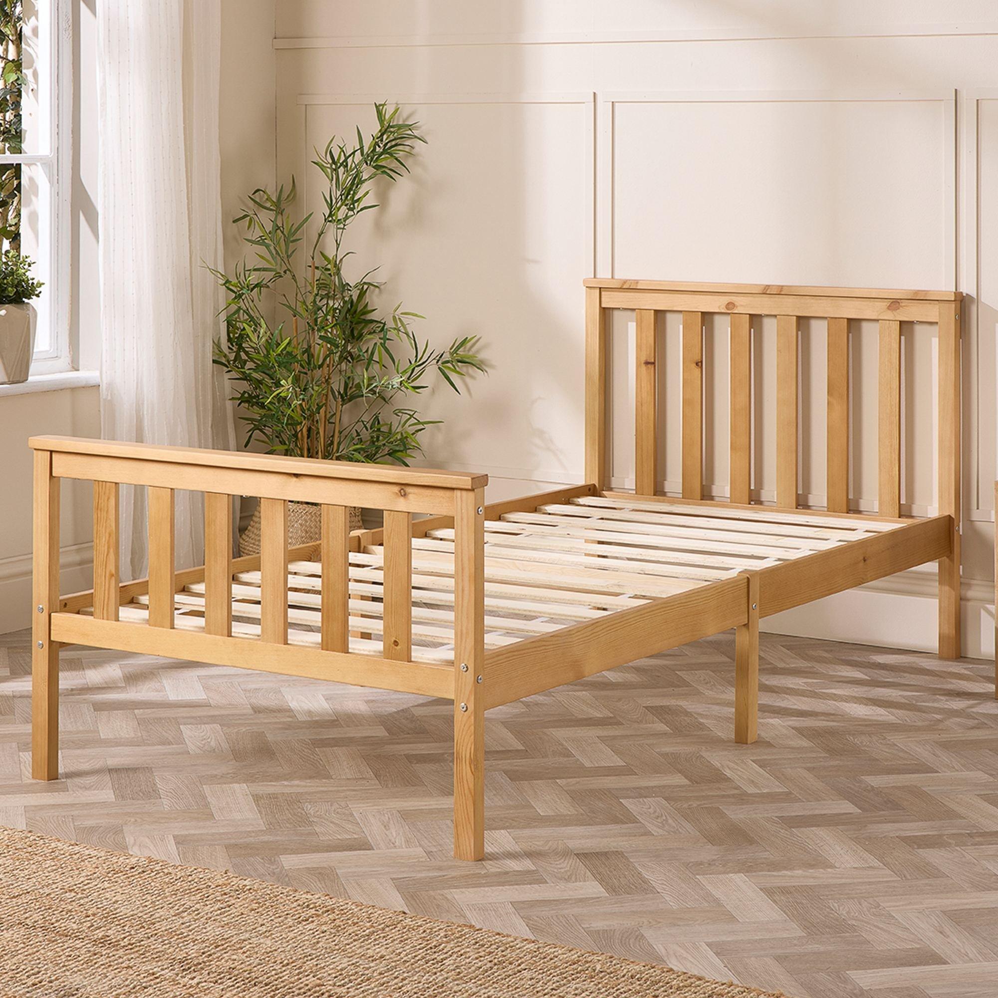 Natural - Aspire - Atlantic Bed Frame in Natural - 4