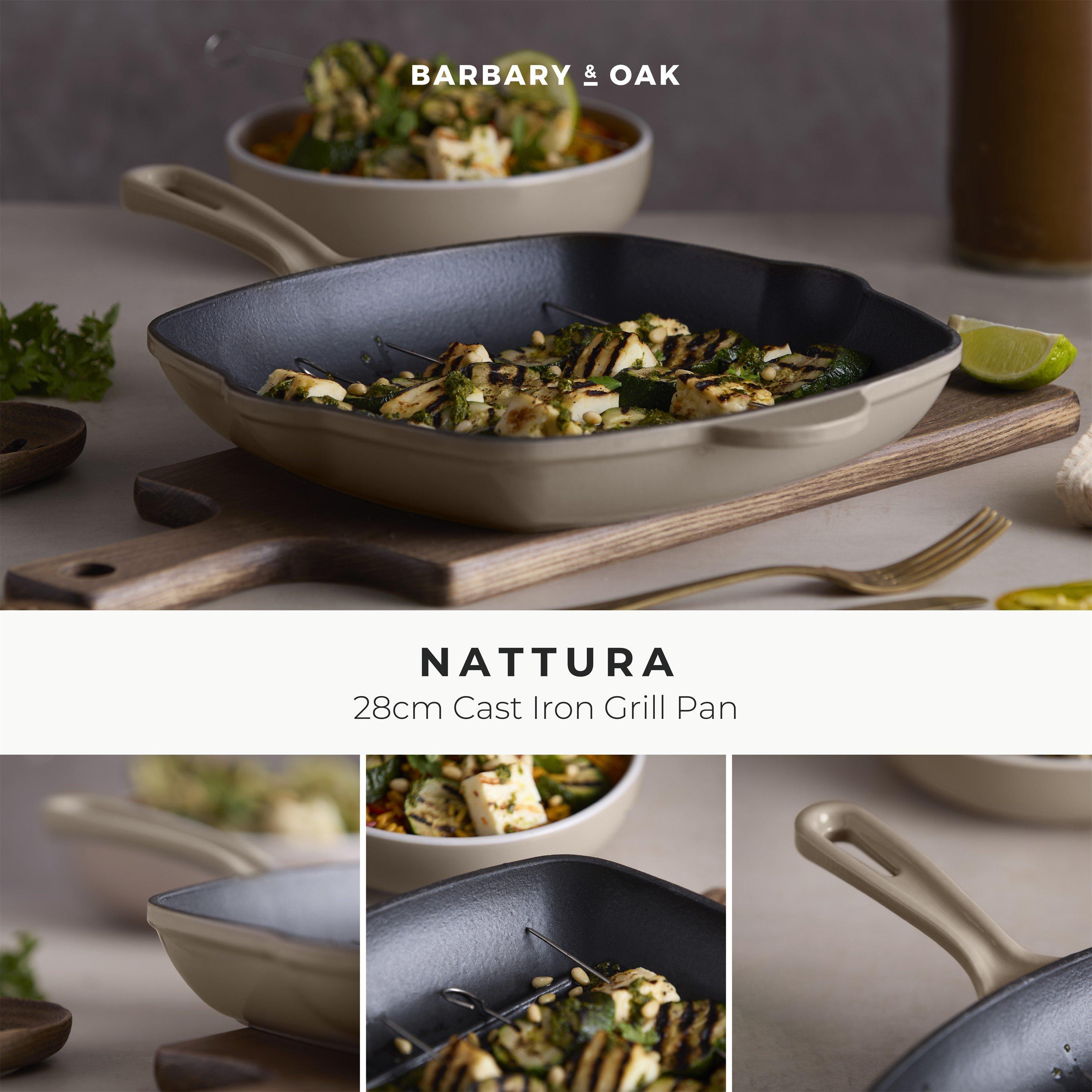 Beige - Barbary And Oak - Nattura 28cm Cast Iron Grill Pan Cashmere - 2