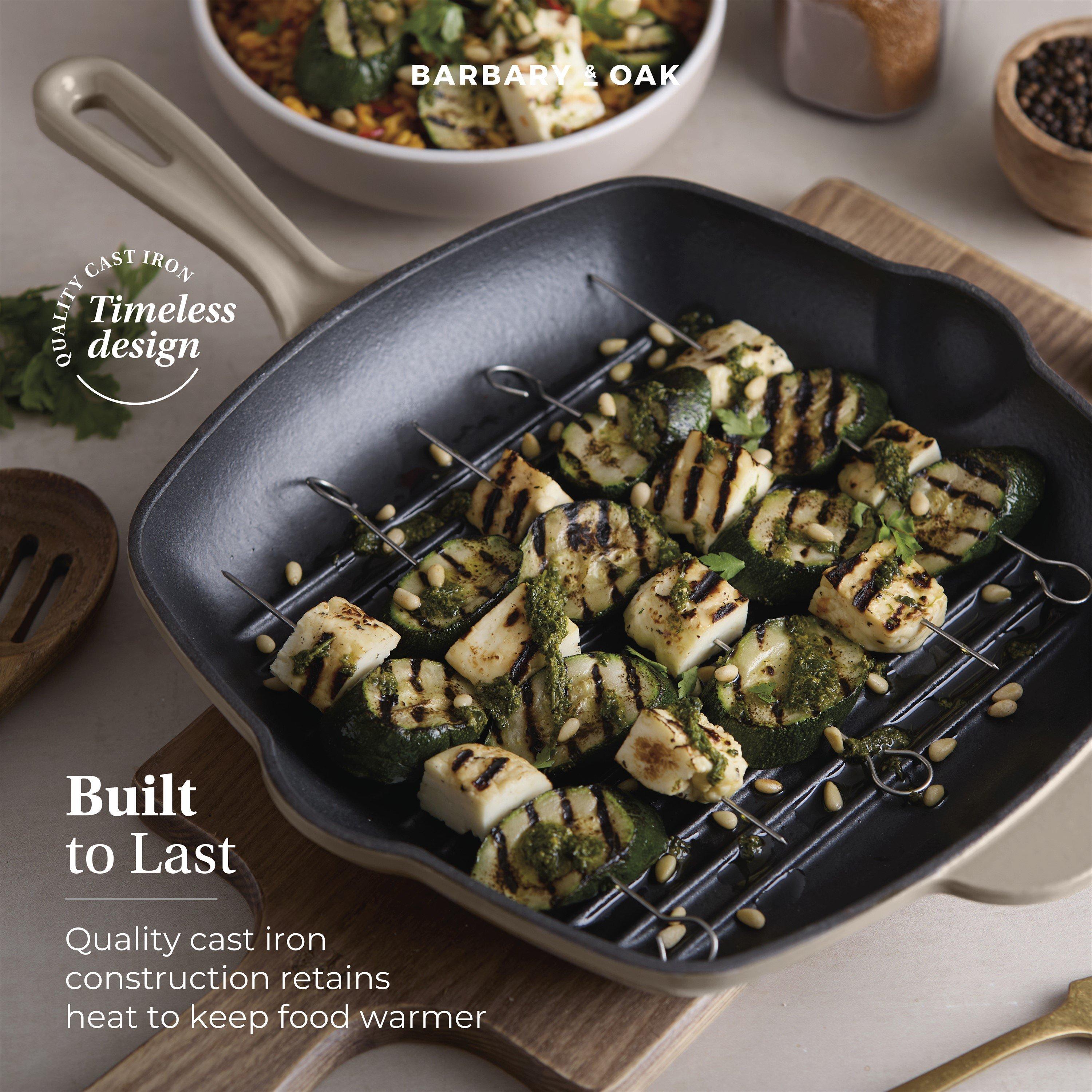 Beige - Barbary And Oak - Nattura 28cm Cast Iron Grill Pan Cashmere - 3