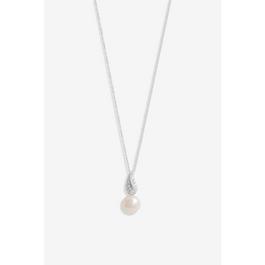 Simply Silver Sterling Silver 925 Pave Leaf Pendant