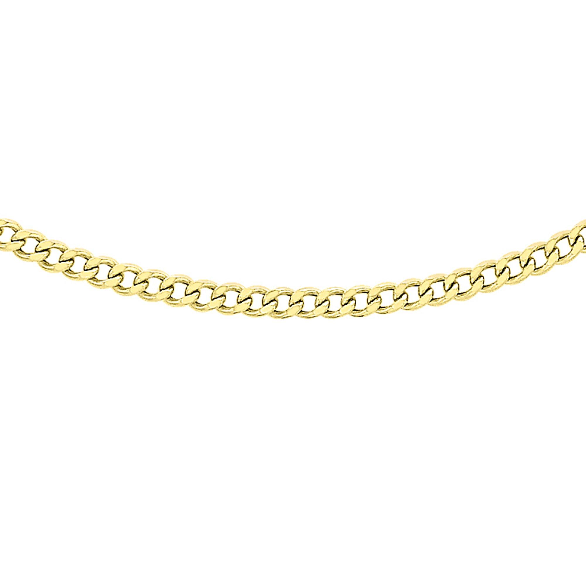 Yellow Gold - Be You - 9ct Gold Flat Curb Chain - 1