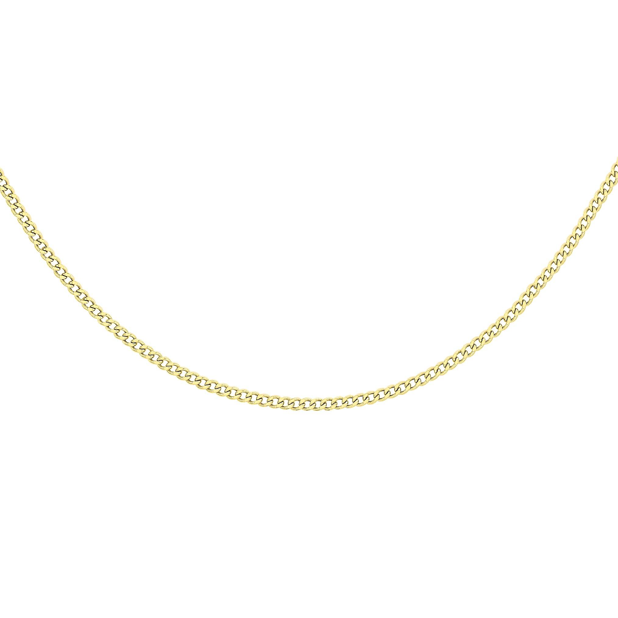 Yellow Gold - Be You - 9ct Gold Flat Curb Chain - 2