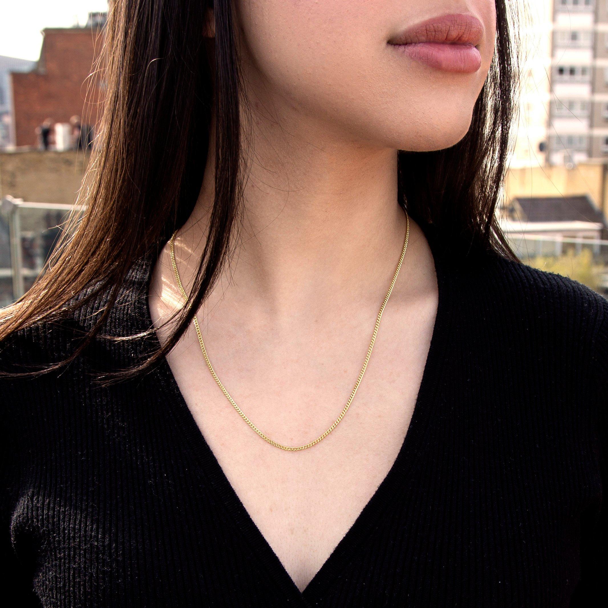 Yellow Gold - Be You - 9ct Gold Flat Curb Chain - 3