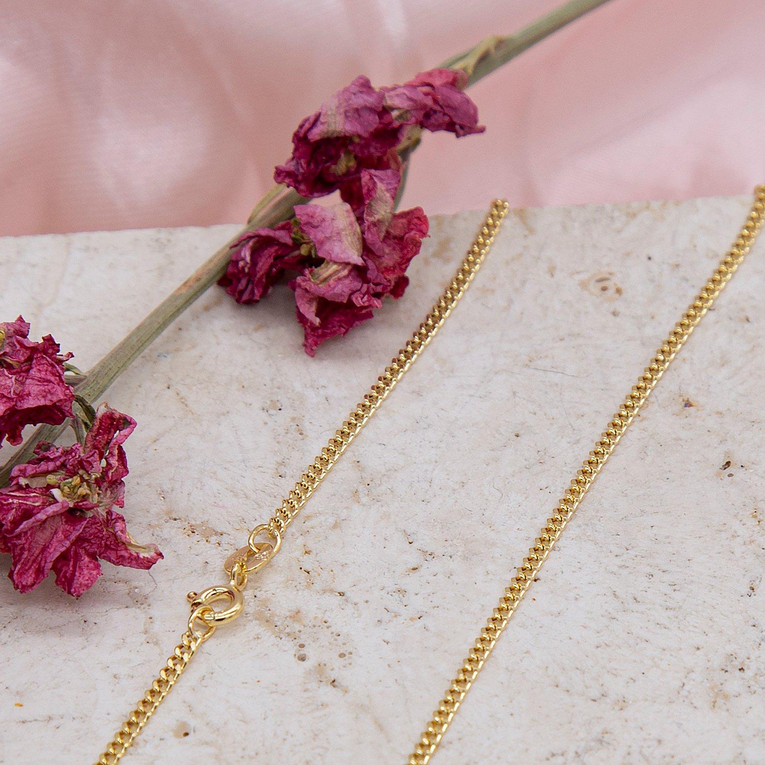 Yellow Gold - Be You - 9ct Gold Flat Curb Chain - 4