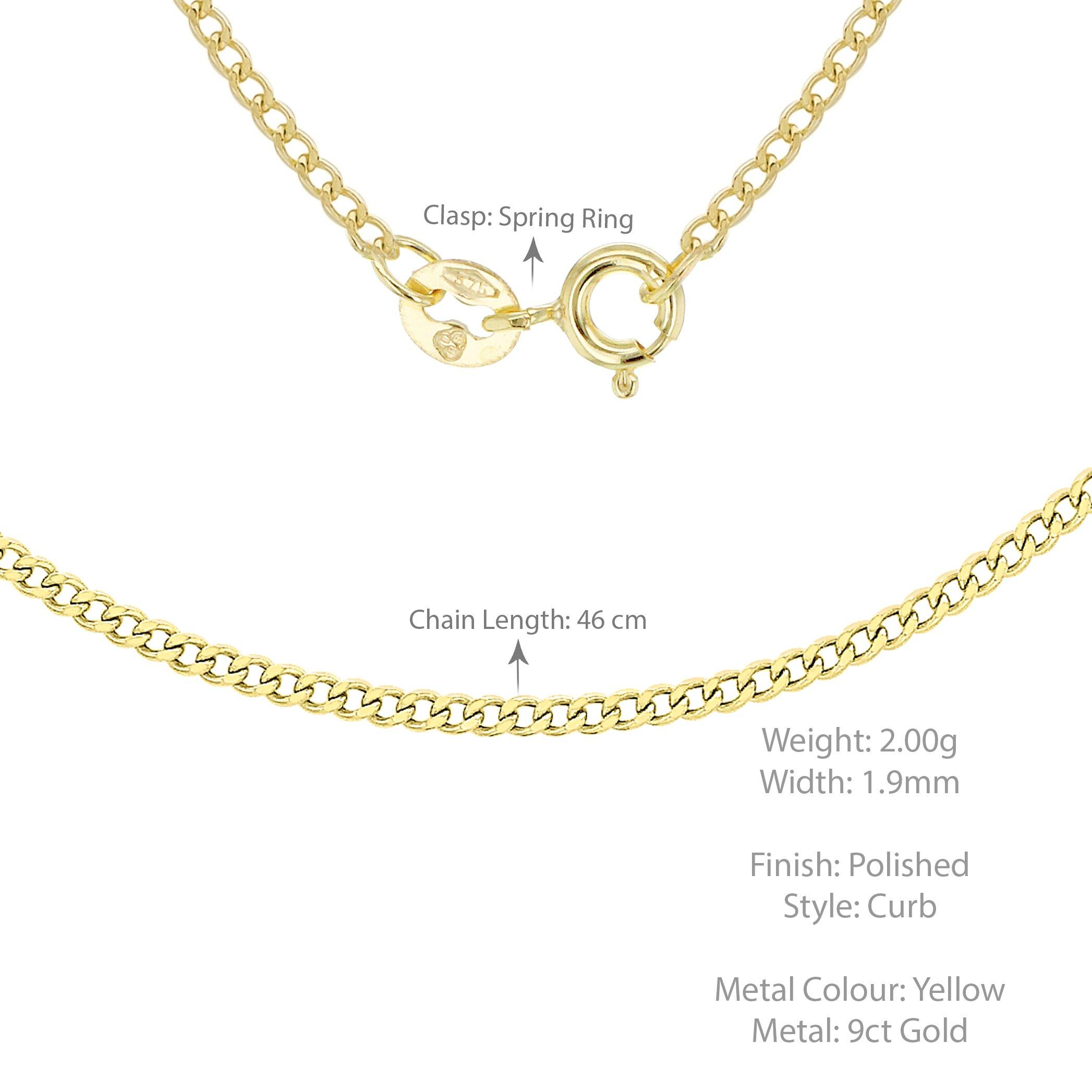 Yellow Gold - Be You - 9ct Gold Flat Curb Chain - 5