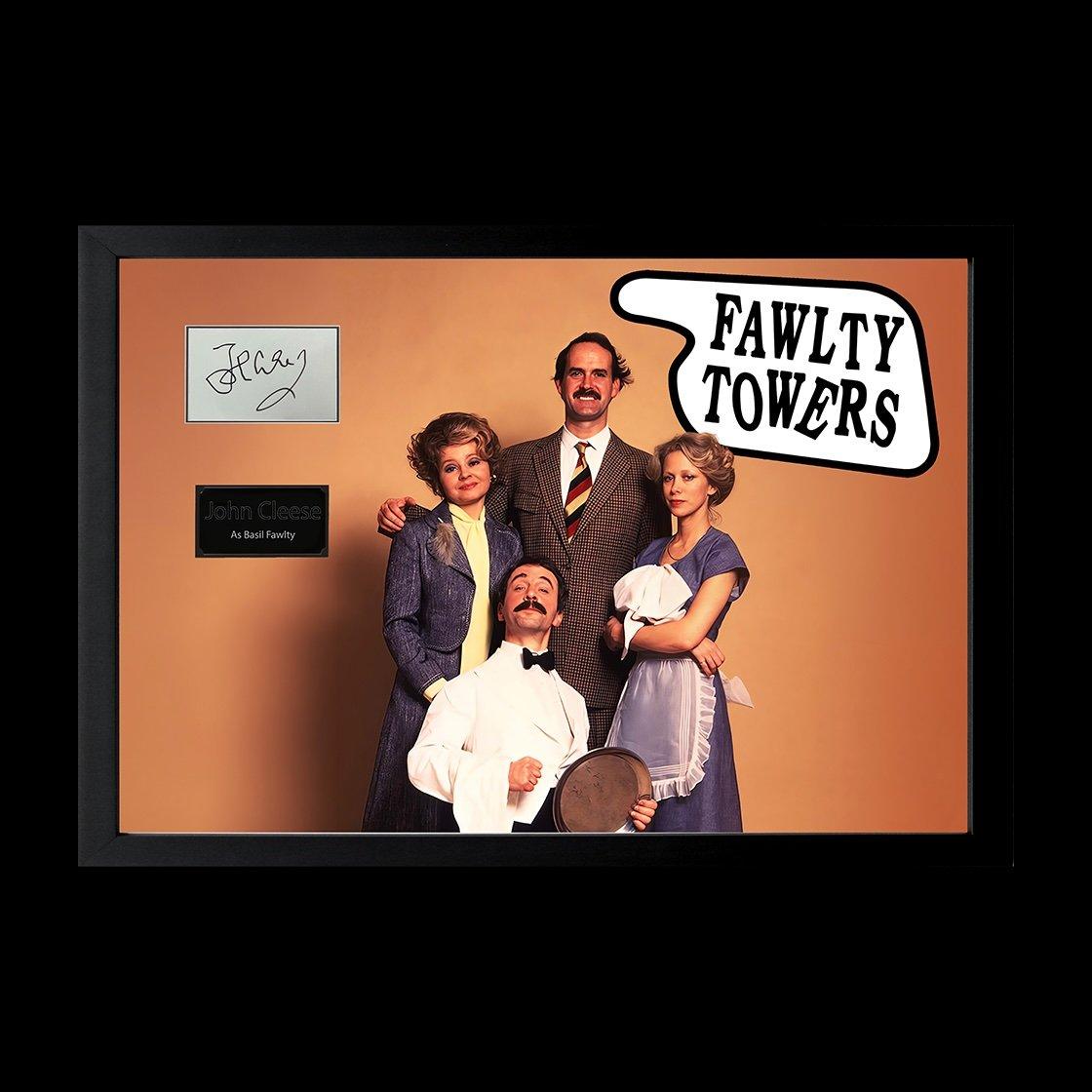 Orange - The Fan Cave - John Cleese Signed Fawlty Towers Cut Iconic Frame