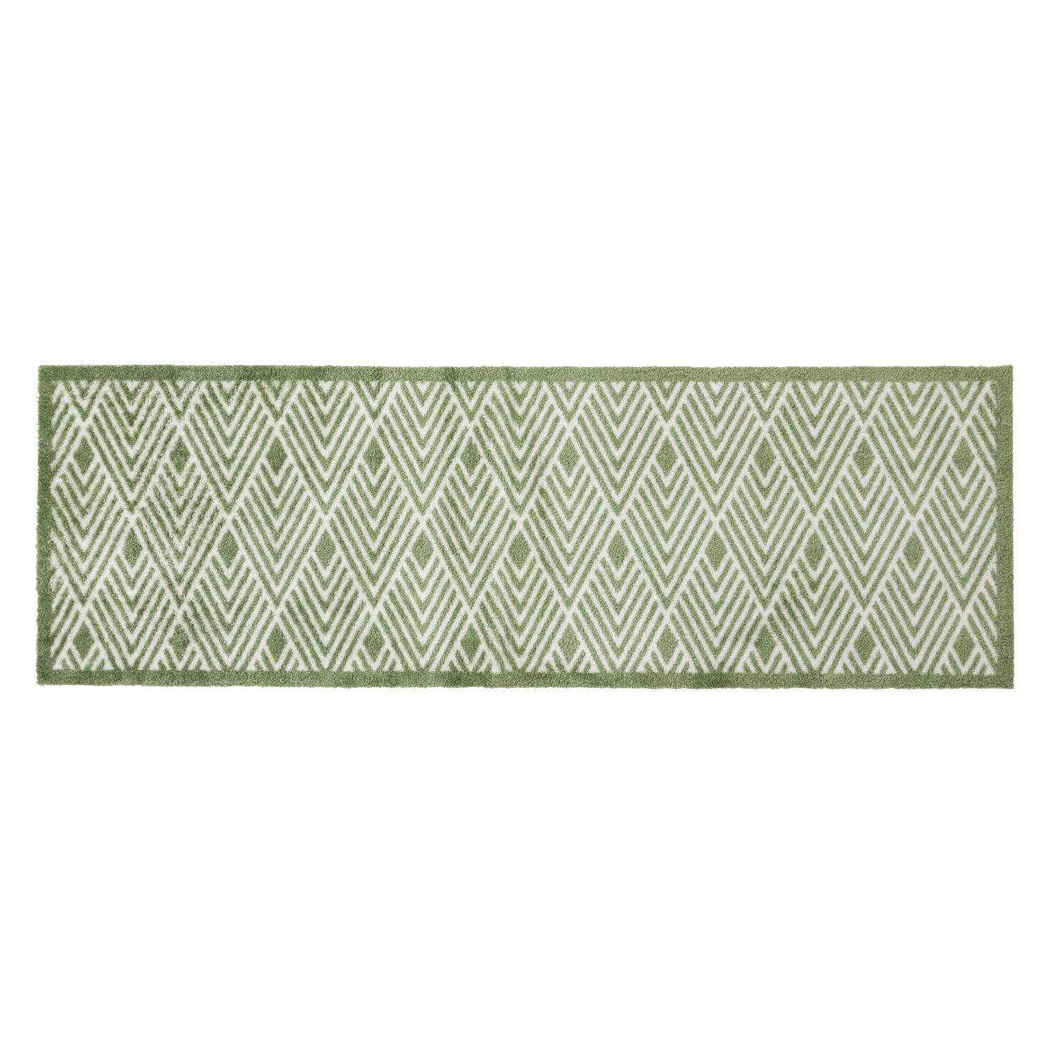 Jvl  Mega Mat Entrance Runner Geo 57X150cm - Green