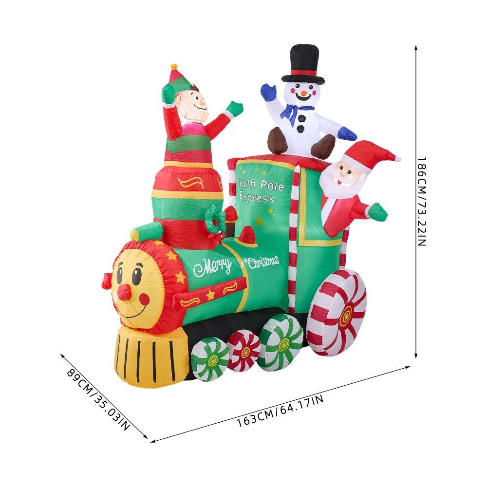 Green - LIFE IDEAS - 6FT Blow Up Christmas Inflatable - 2