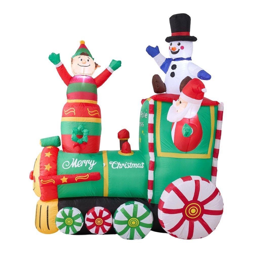 Green - LIFE IDEAS - 6FT Blow Up Christmas Inflatable - 3