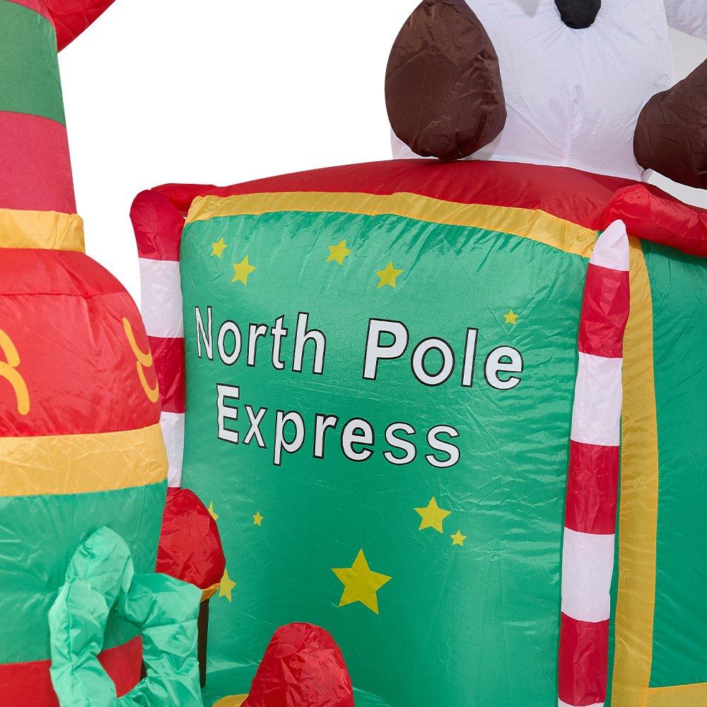 Green - LIFE IDEAS - 6FT Blow Up Christmas Inflatable - 7