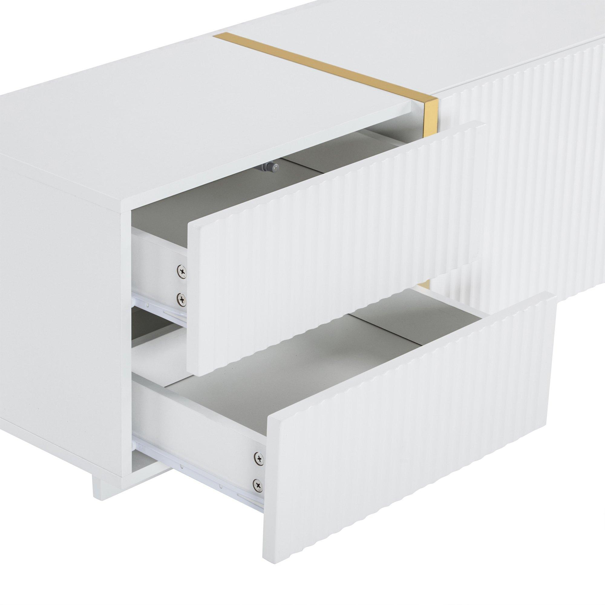 White - Urban Meuble - Modern TV Stand Sleek Style - 13