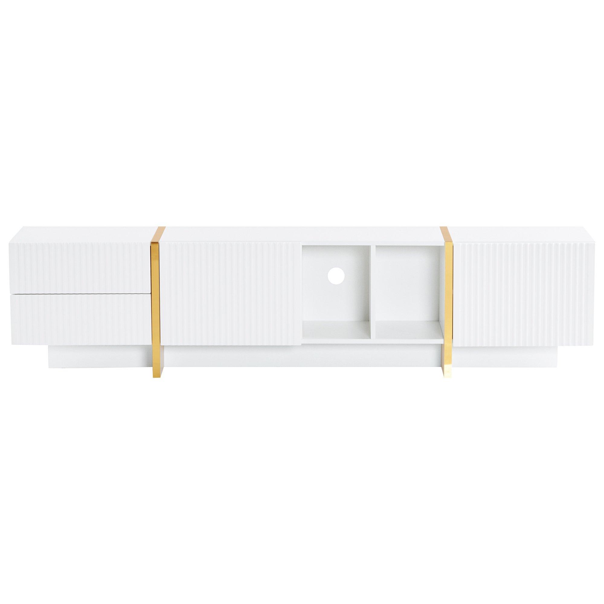 White - Urban Meuble - Modern TV Stand Sleek Style - 5