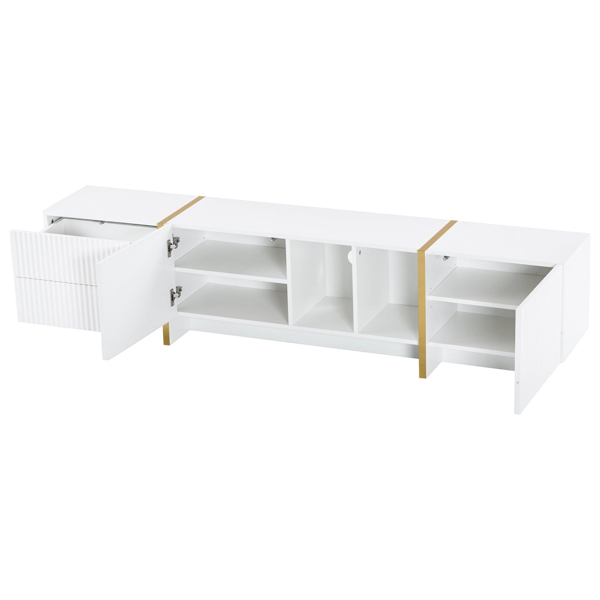 White - Urban Meuble - Modern TV Stand Sleek Style - 10