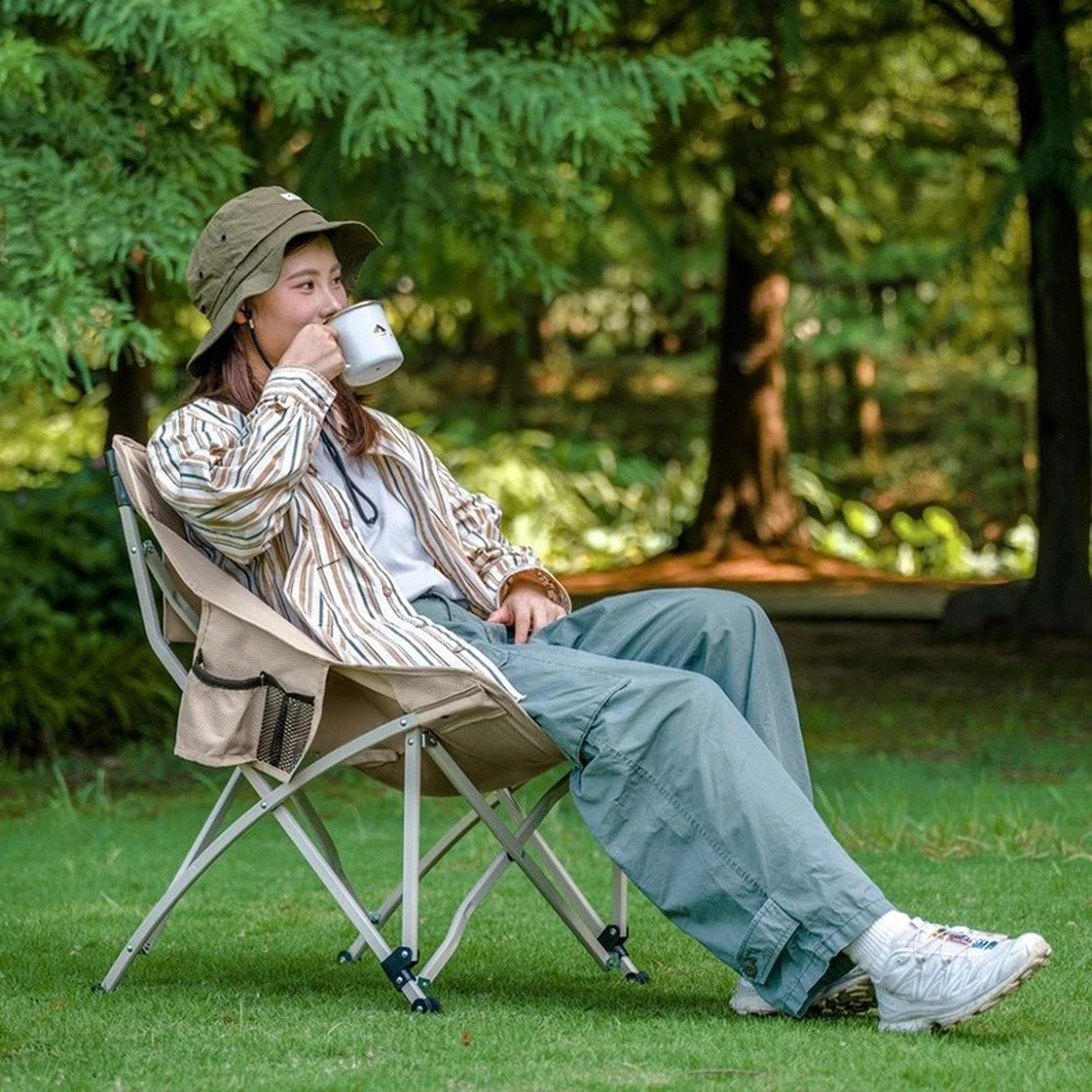 Black - Naturehike - All-Terrain Contoured Moon Chair - 6