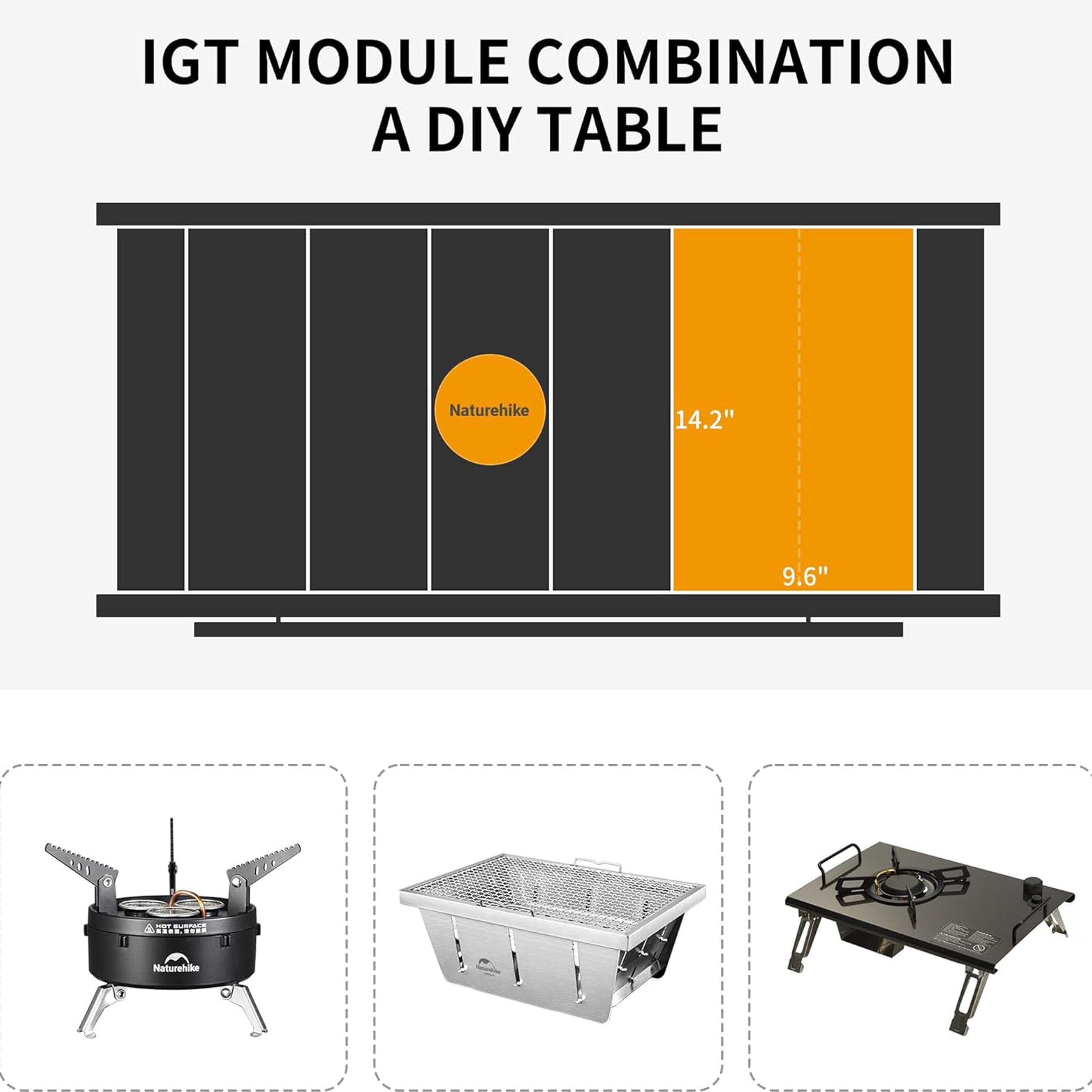 Black - Naturehike - Fangzhe IGT Quick-Opening Folding Table - 6
