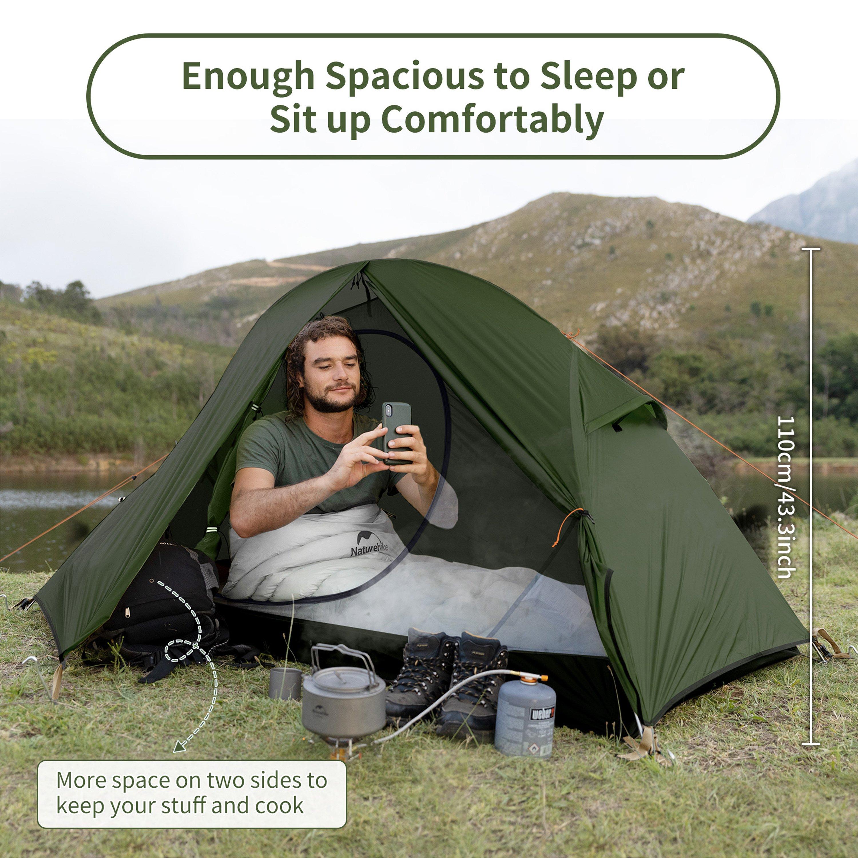 Forest Green - Naturehike - Naturehike Ultralight 1-Person Cycling Tent - 5