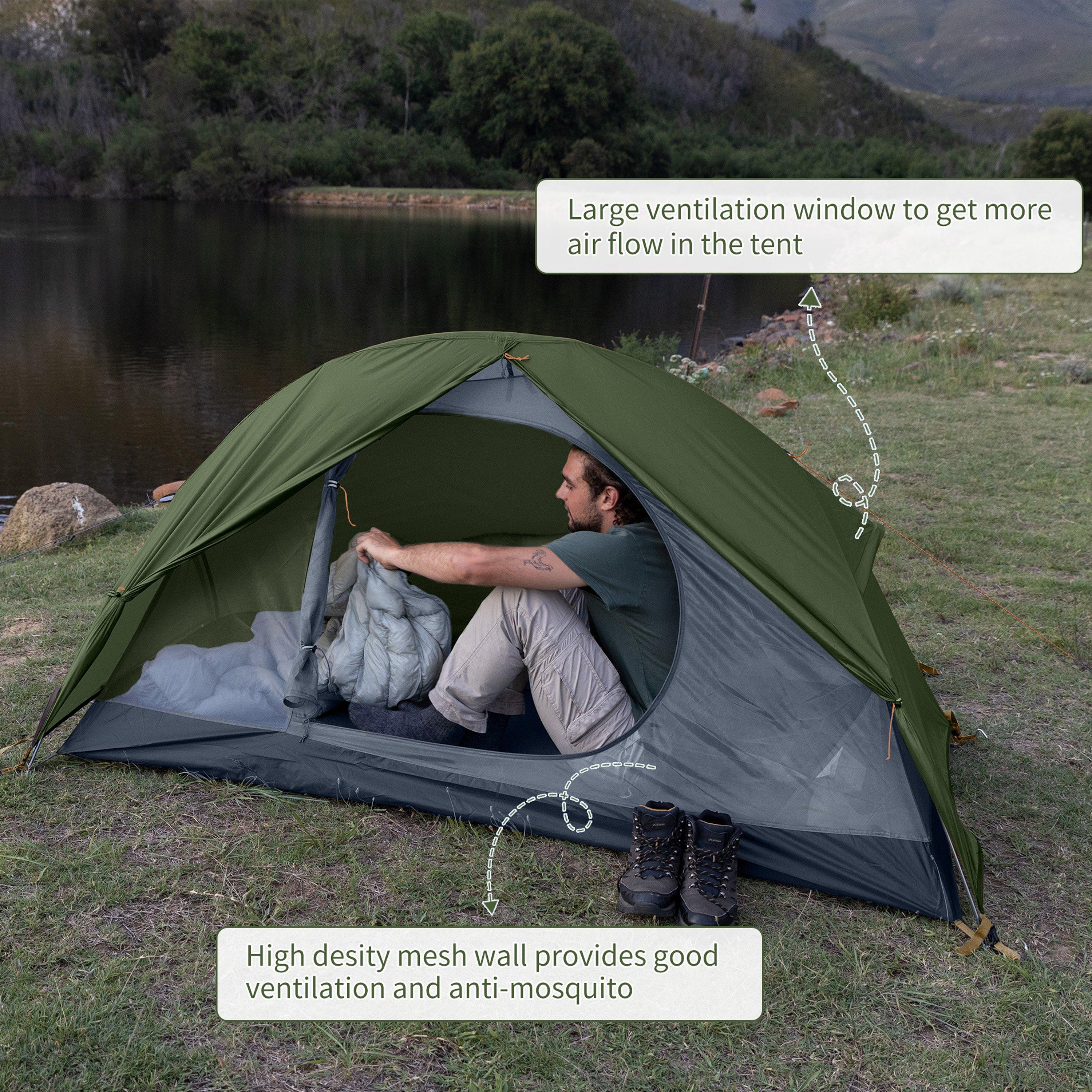 Forest Green - Naturehike - Naturehike Ultralight 1-Person Cycling Tent - 6
