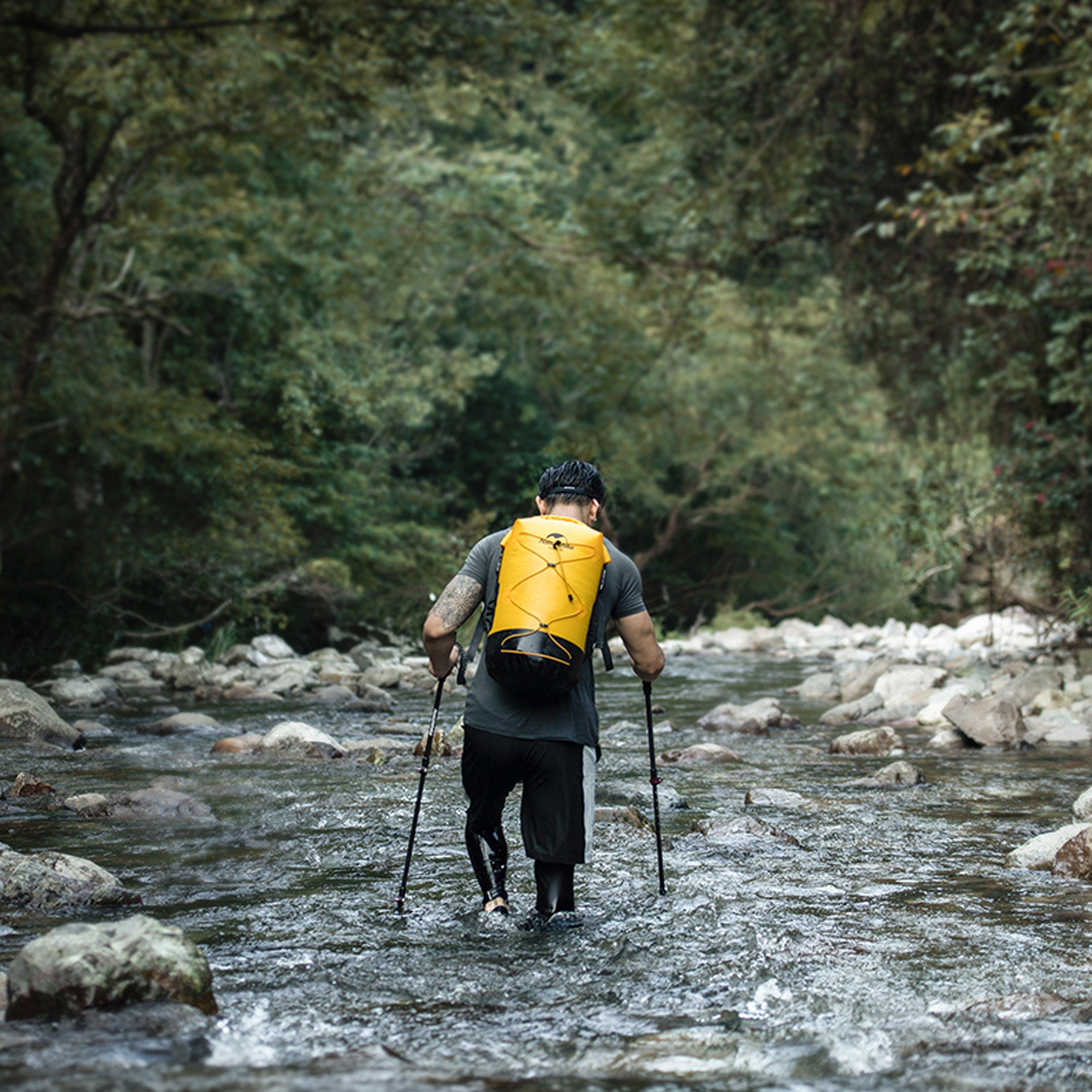 Khaki - Naturehike - Wet and Dry Separation Waterproof Bag - 5